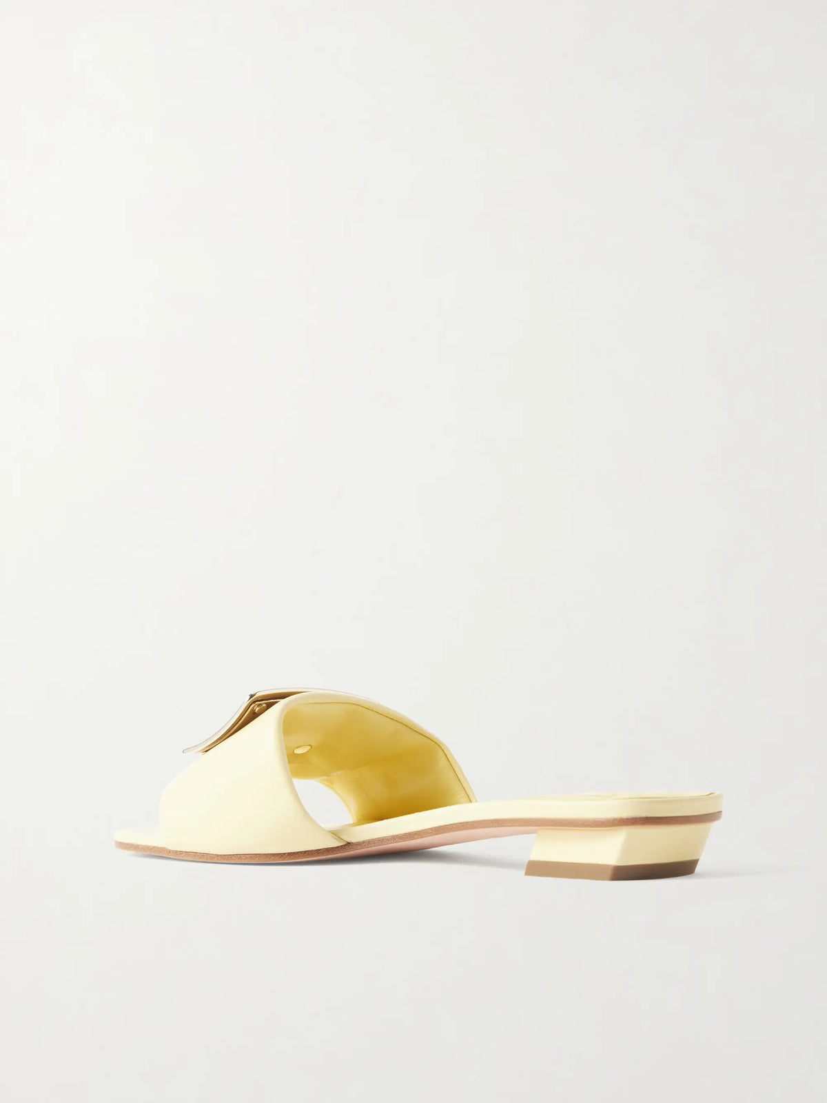 20 Buckled Padded Leather Mules