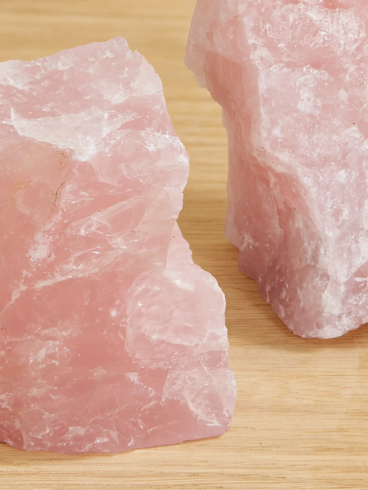 Rose Quartz Bookends