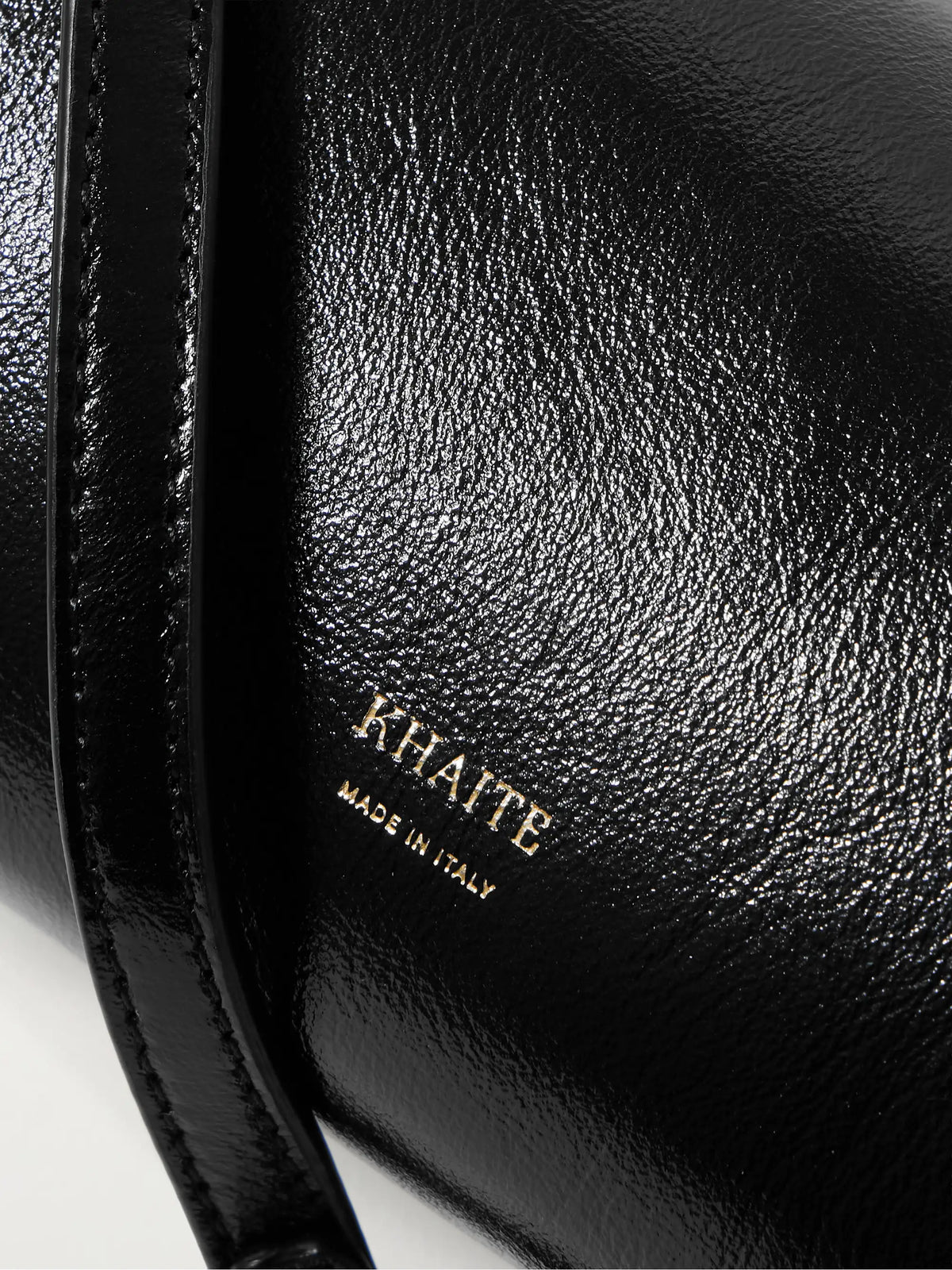 Kye Glossed-leather Shoulder Bag