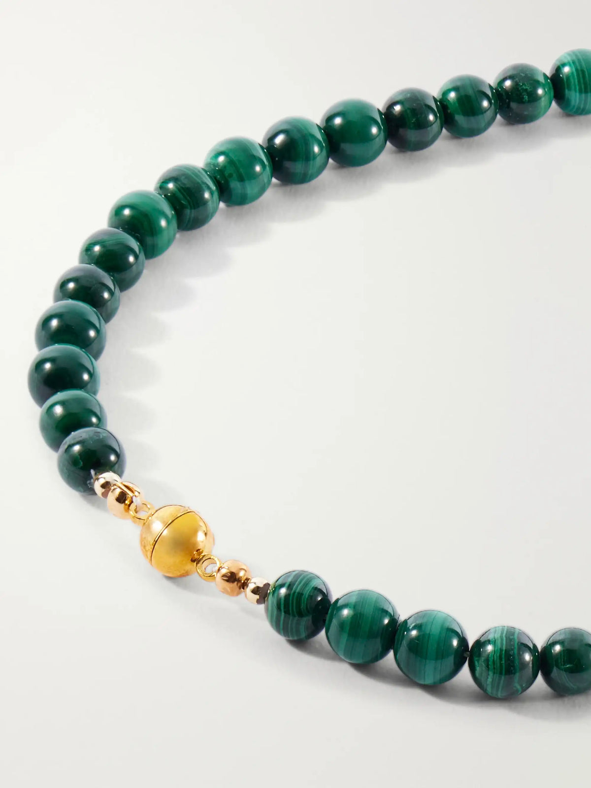 Jennifer Behr Sidonie Gold-tone Malachite And Crystal Necklace