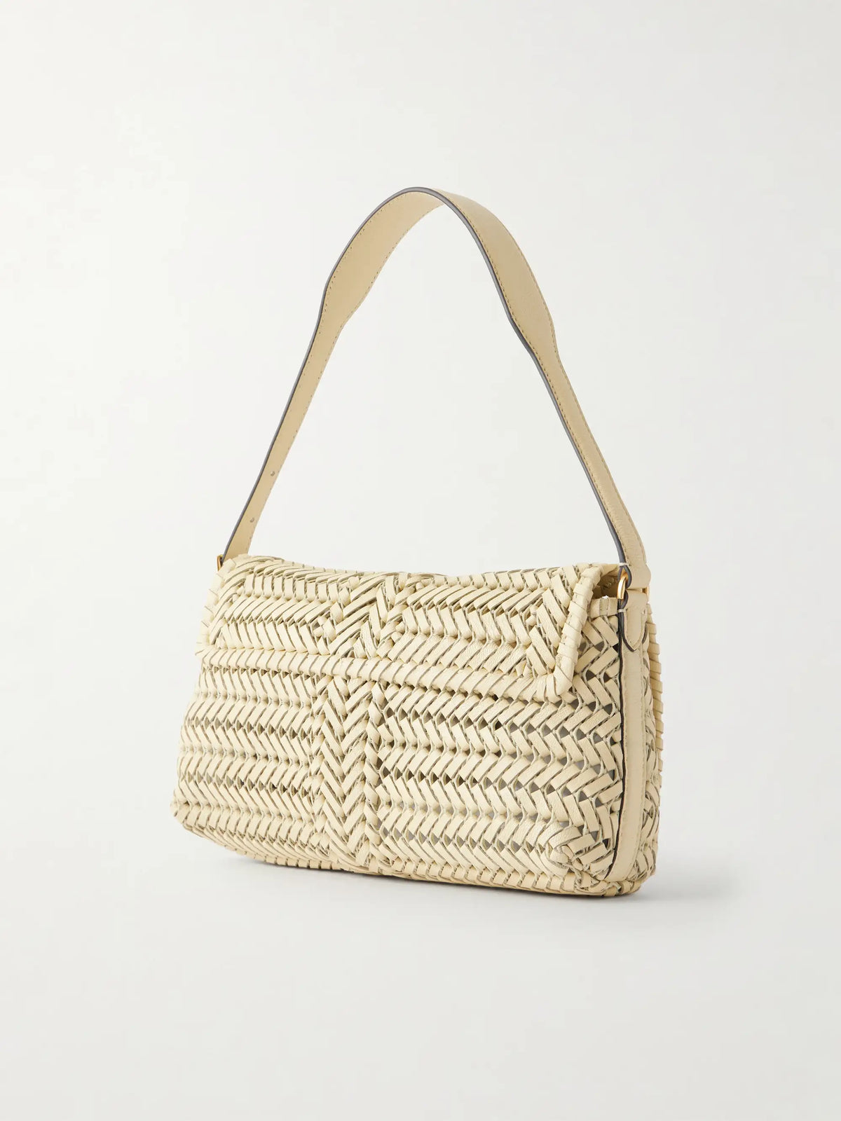 The Nesson Woven Leather Shoulder Bag