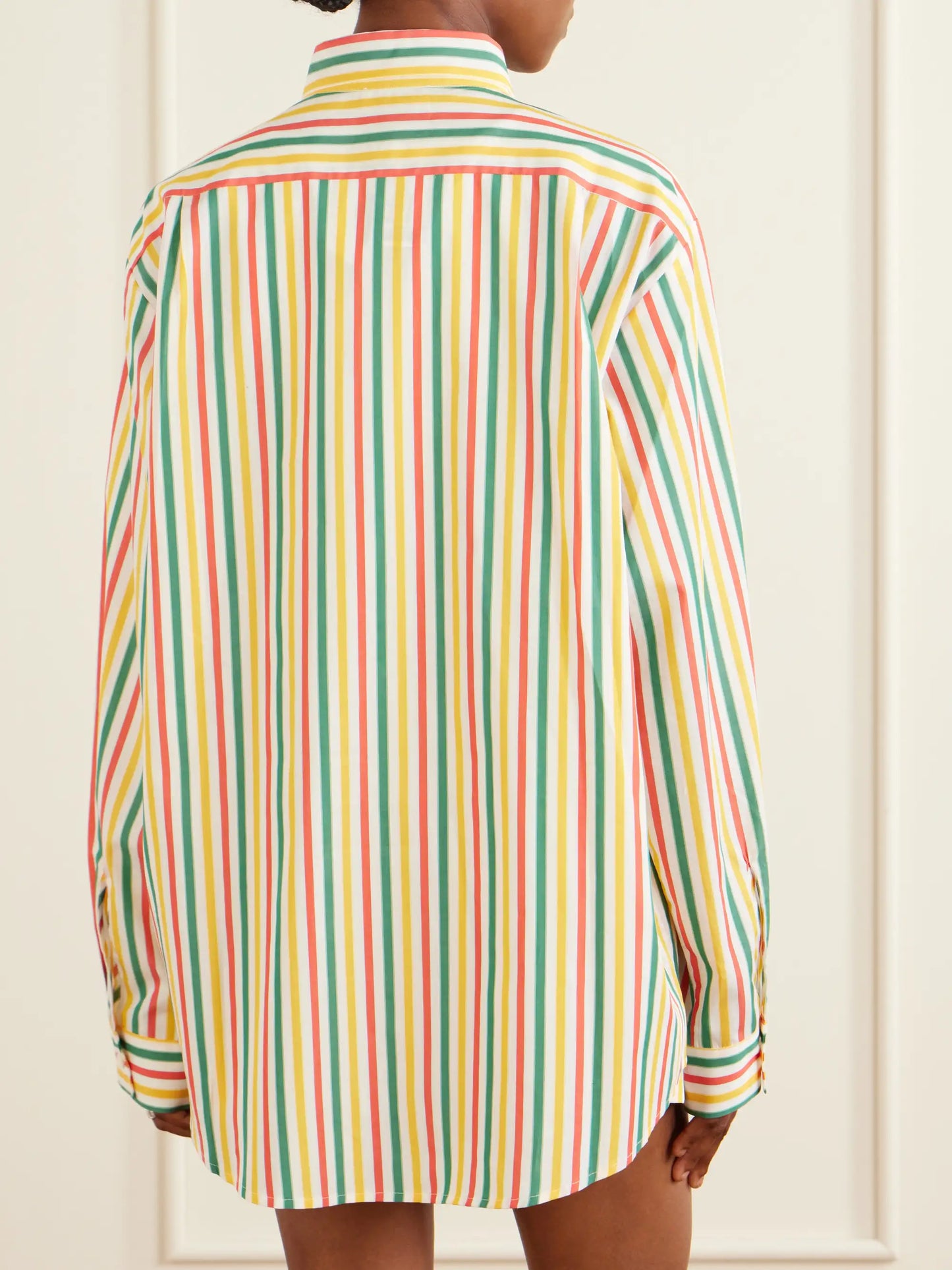 Striped Cotton-poplin Shirt
