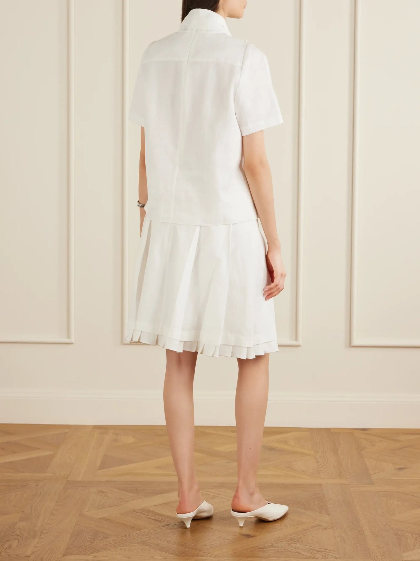 Bow-detailed Linen Blouse