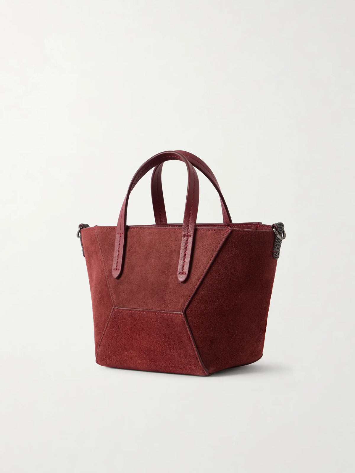 Embellished Suede Shoulder Bag