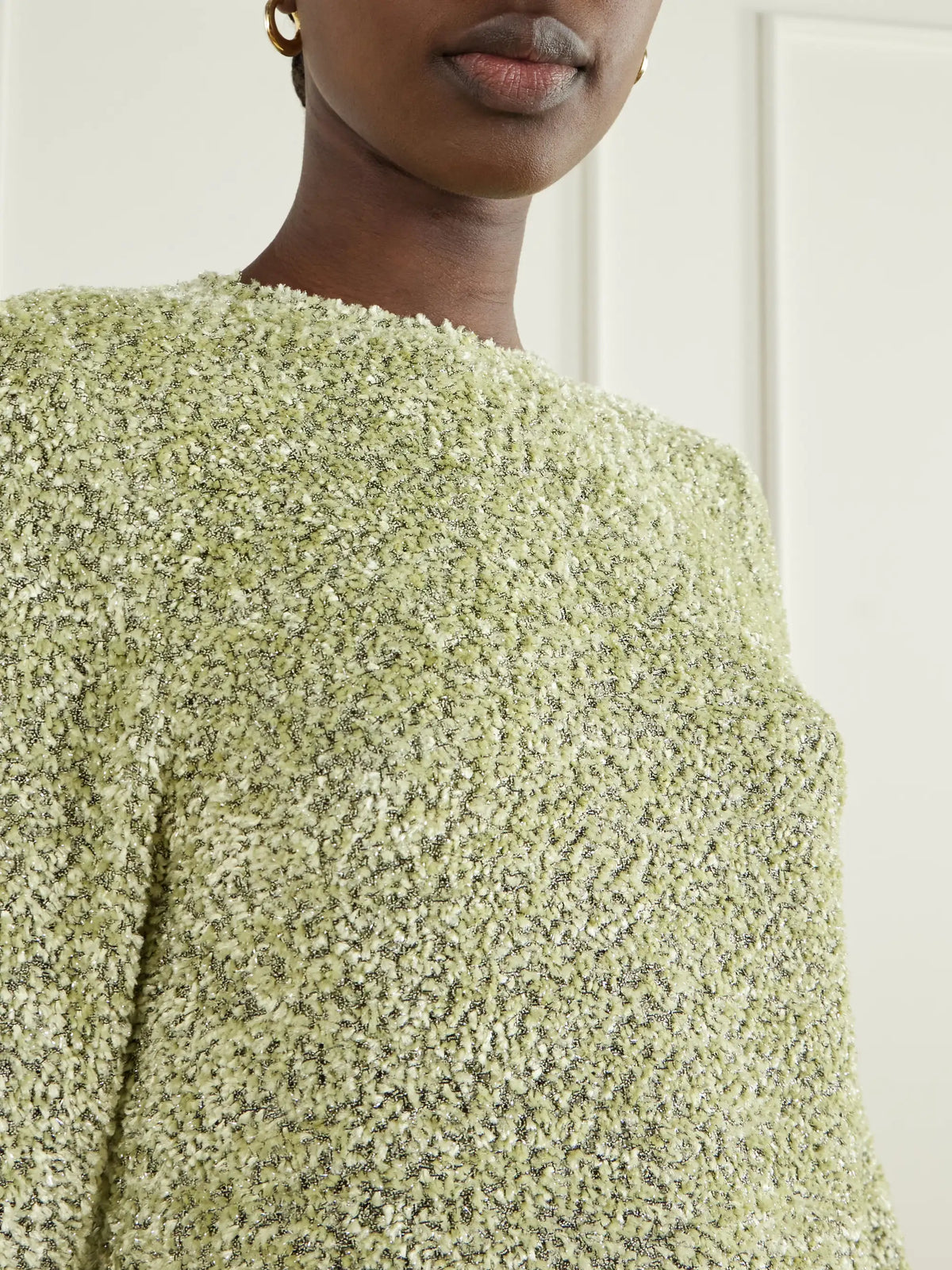 LIBEROWE Elora Cut-out Lurex Chenille Blouse