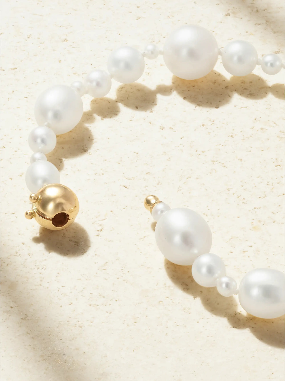 Amis Peggy 14-karat Gold Pearl Bracelet