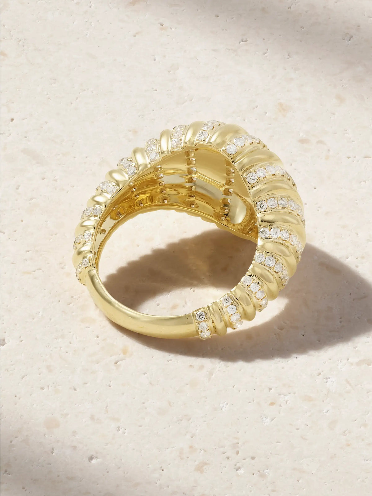 Berlingot 9-karat Gold Diamond Ring