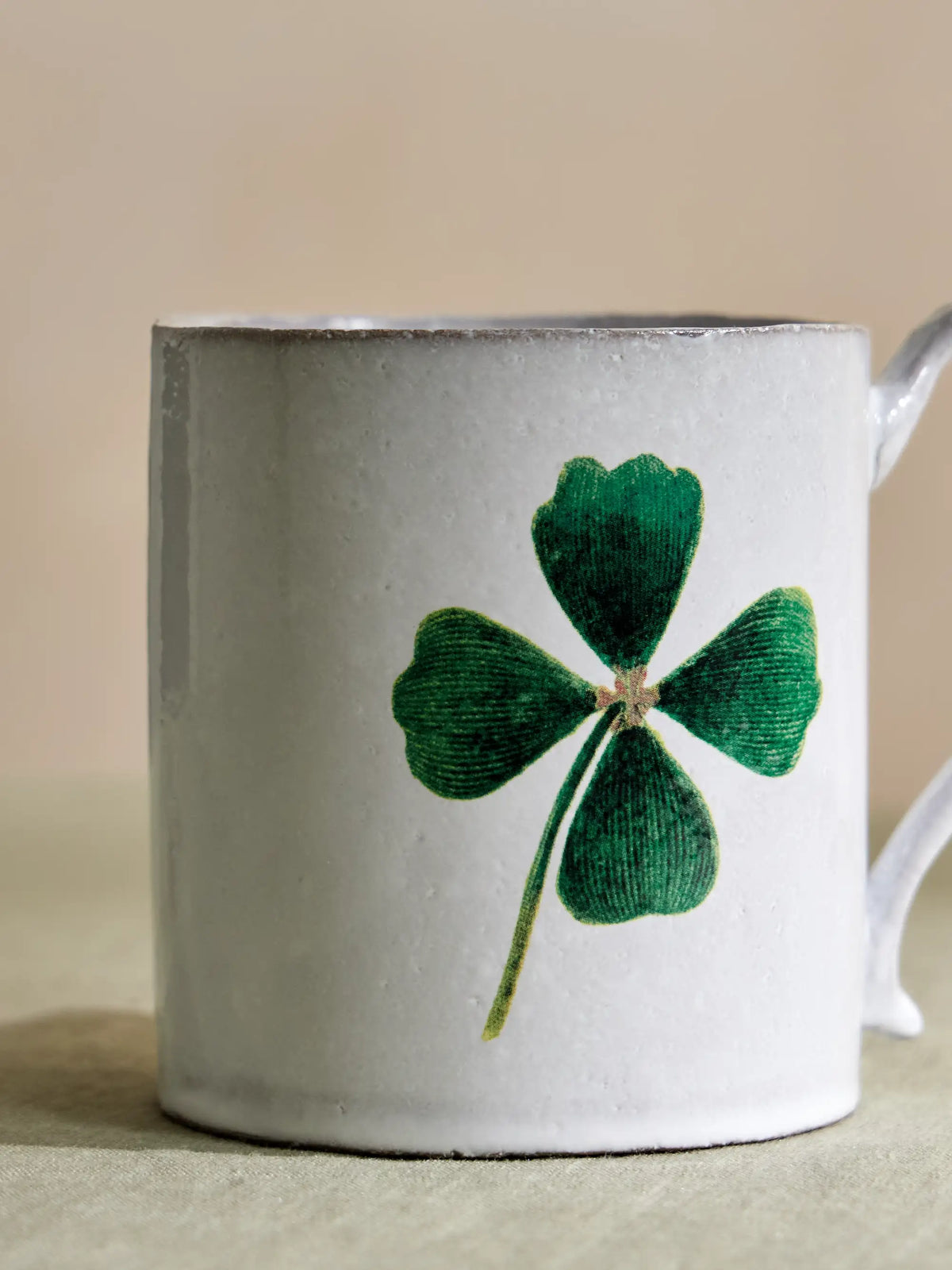 + John Derian Clover Glazed Ceramic Mug