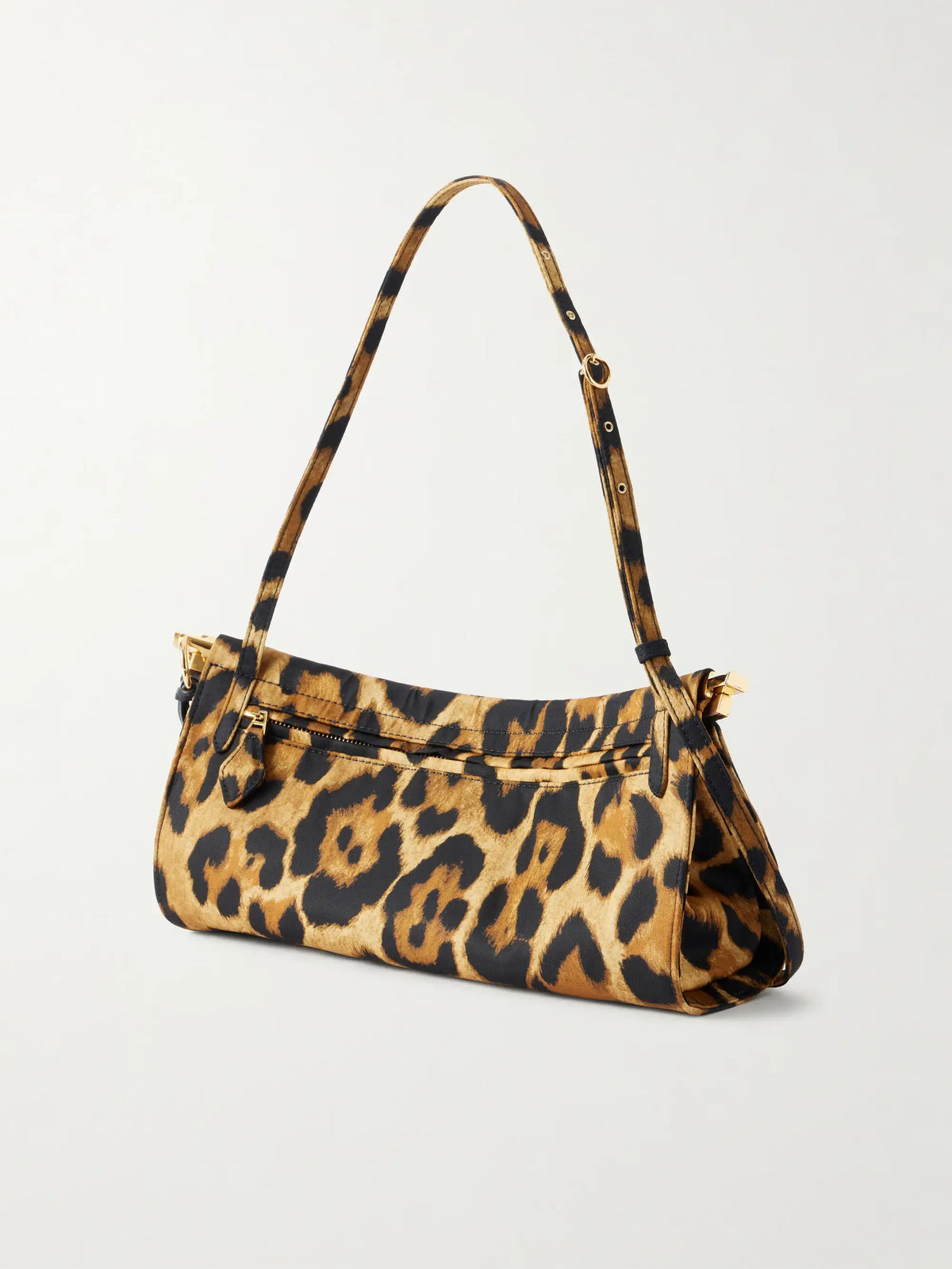 Le Click Medium Leopard-print Satin Shoulder Bag