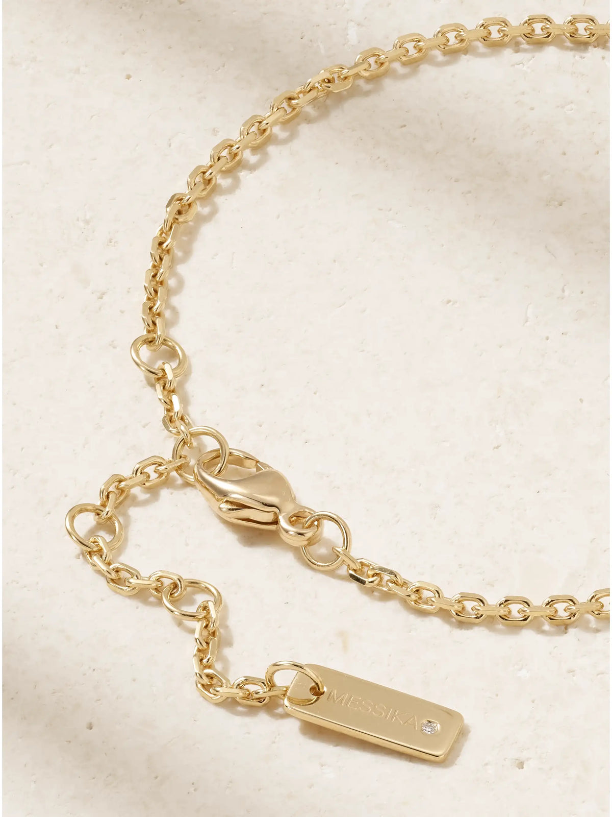 Move Classique Ciselé 18-karat Gold Diamond Bracelet