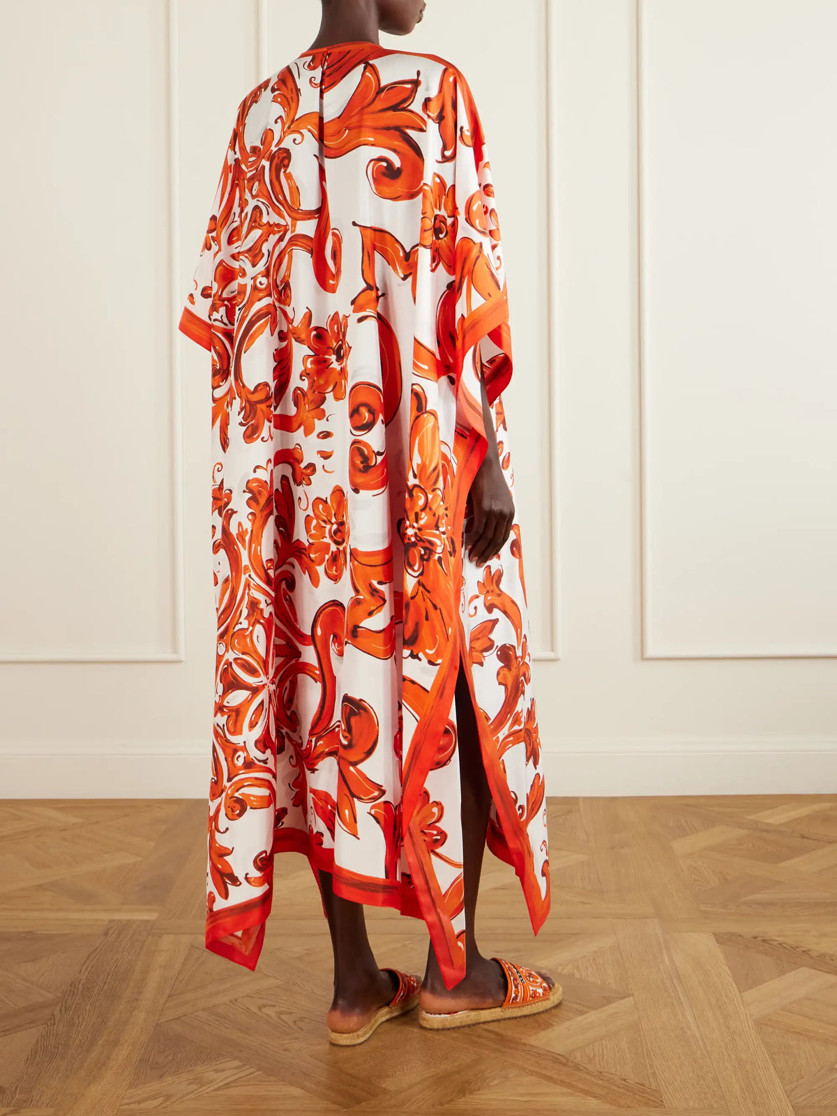Maiolica Printed Silk Maxi Dress