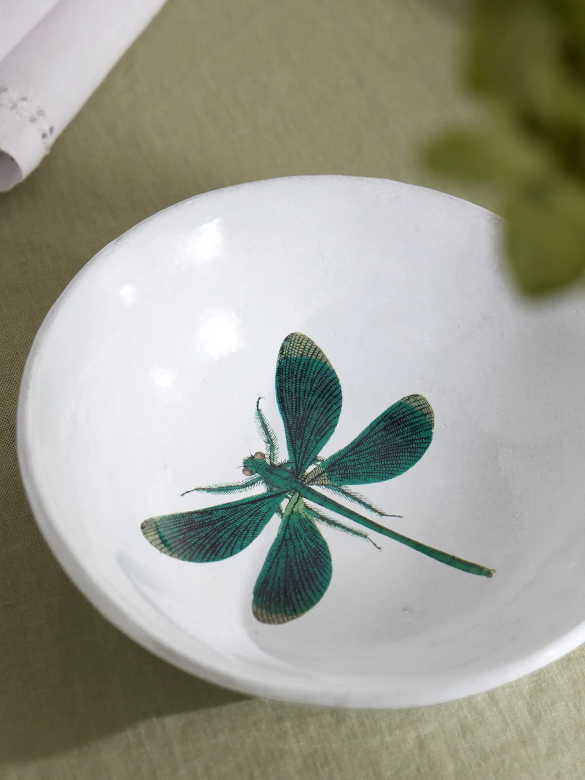 + John Derian Printed Ceramic Soup Plate