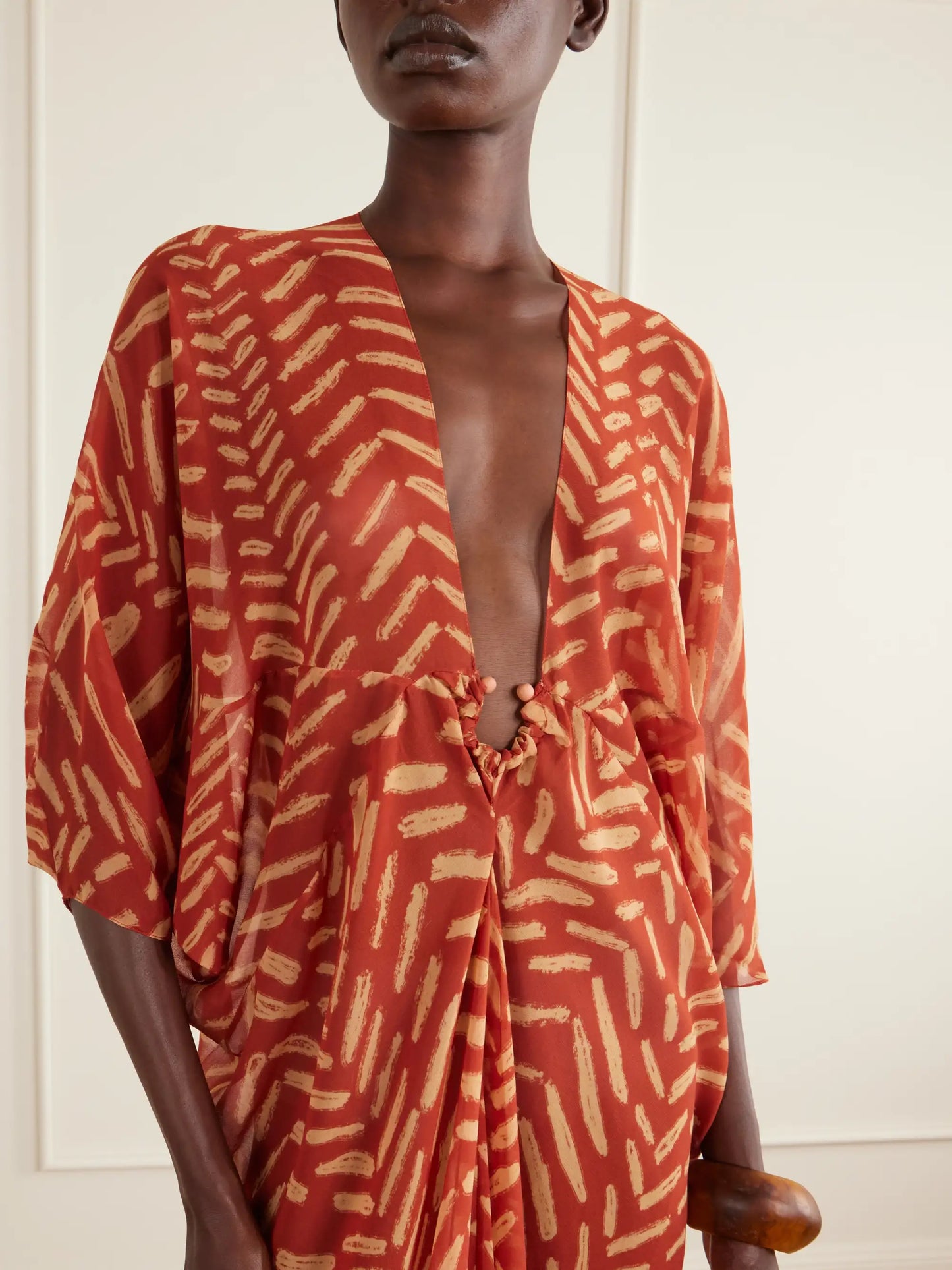 Sensory Tapestry Printed Recycled Georgette Coverup