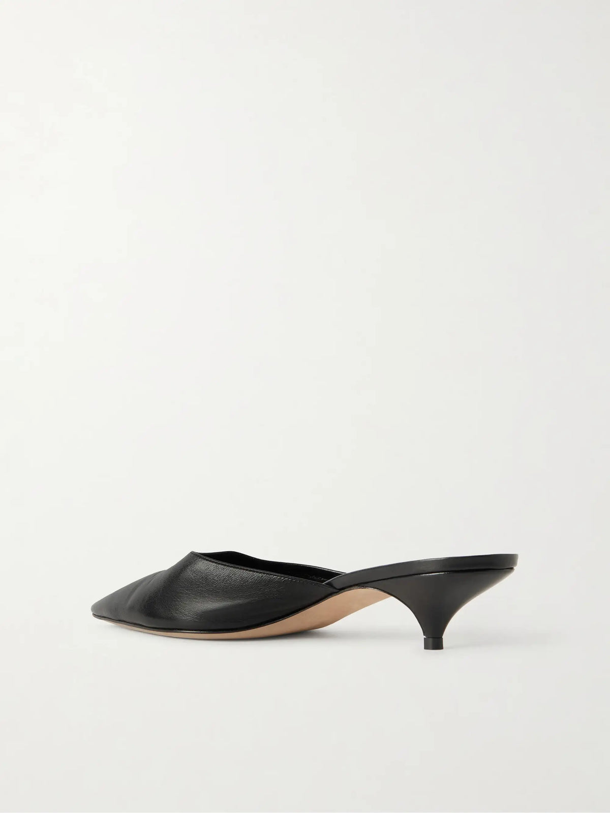 Lisa Polished Leather Mules