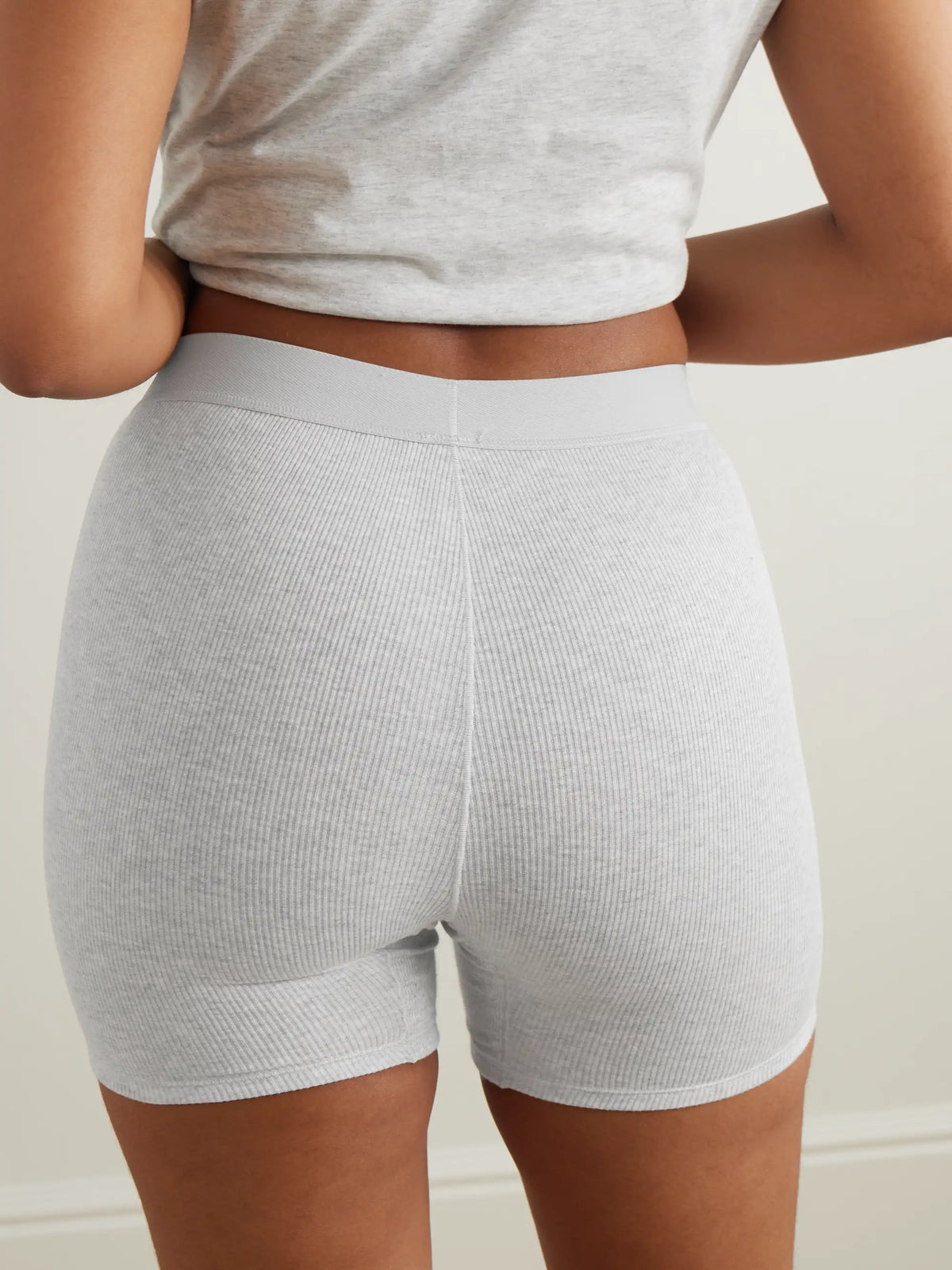 Cotton Rib Boxer 3-pack - Bone, Light Heather Grey, Soot