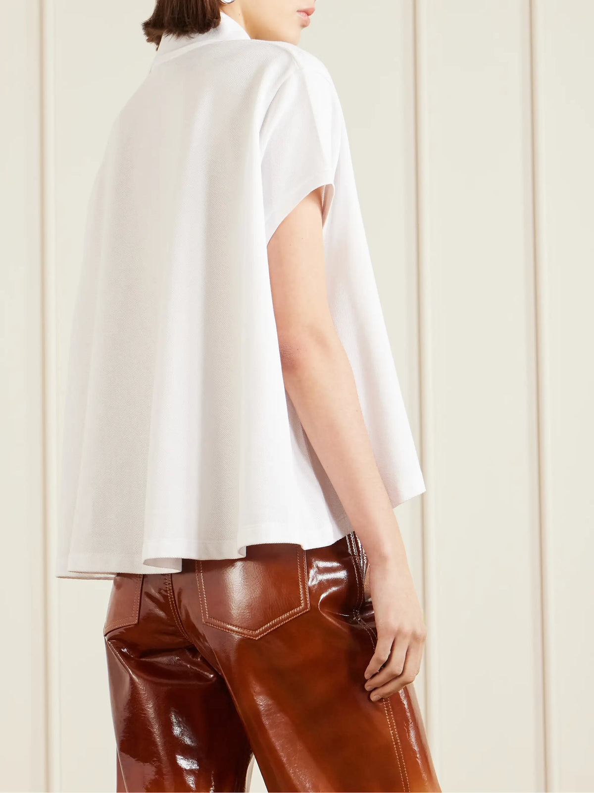 LOEWE Anagram Embroidered Cotton-piqué Polo Shirt