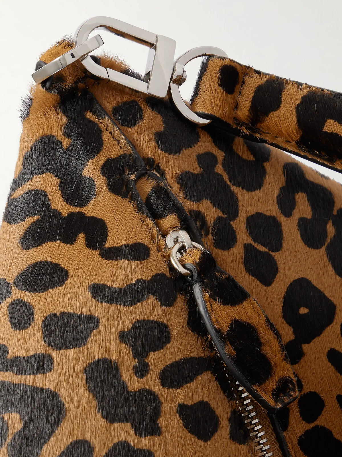 Bevel Large Leopard-print Cow Hair Tote