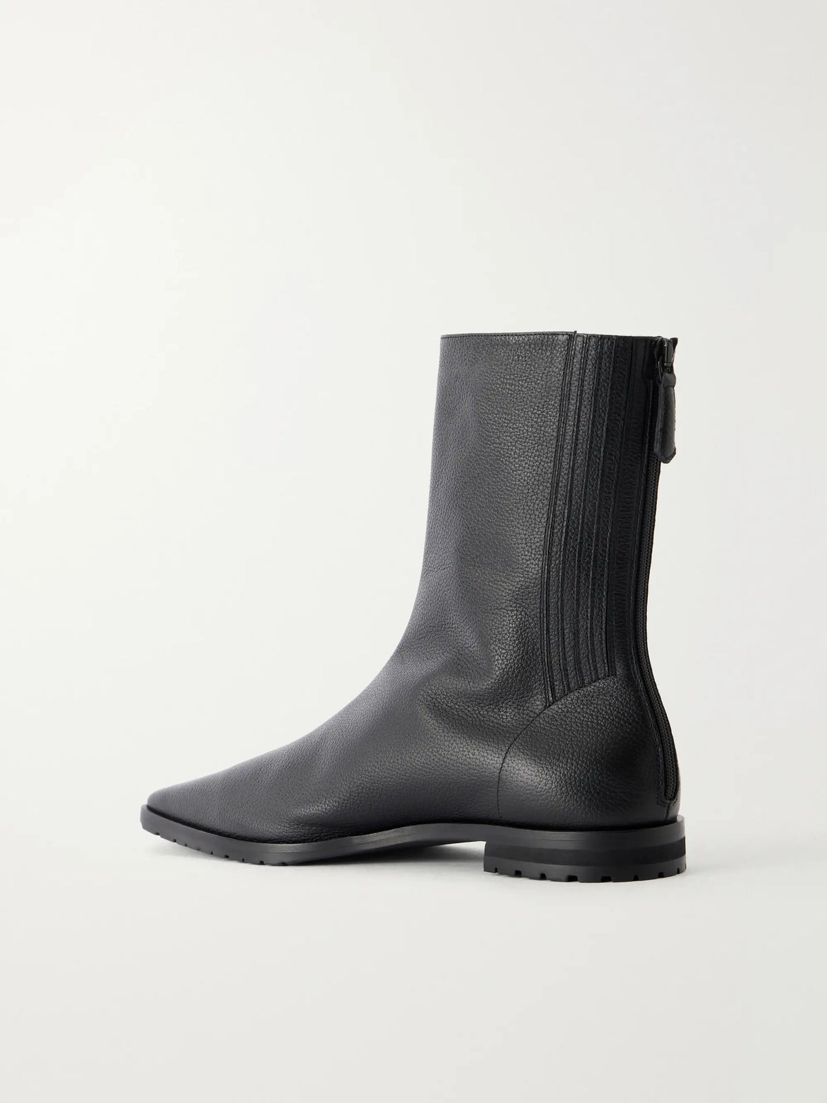 Aquazzura Saint Honore Full-grain Leather Ankle Boots
