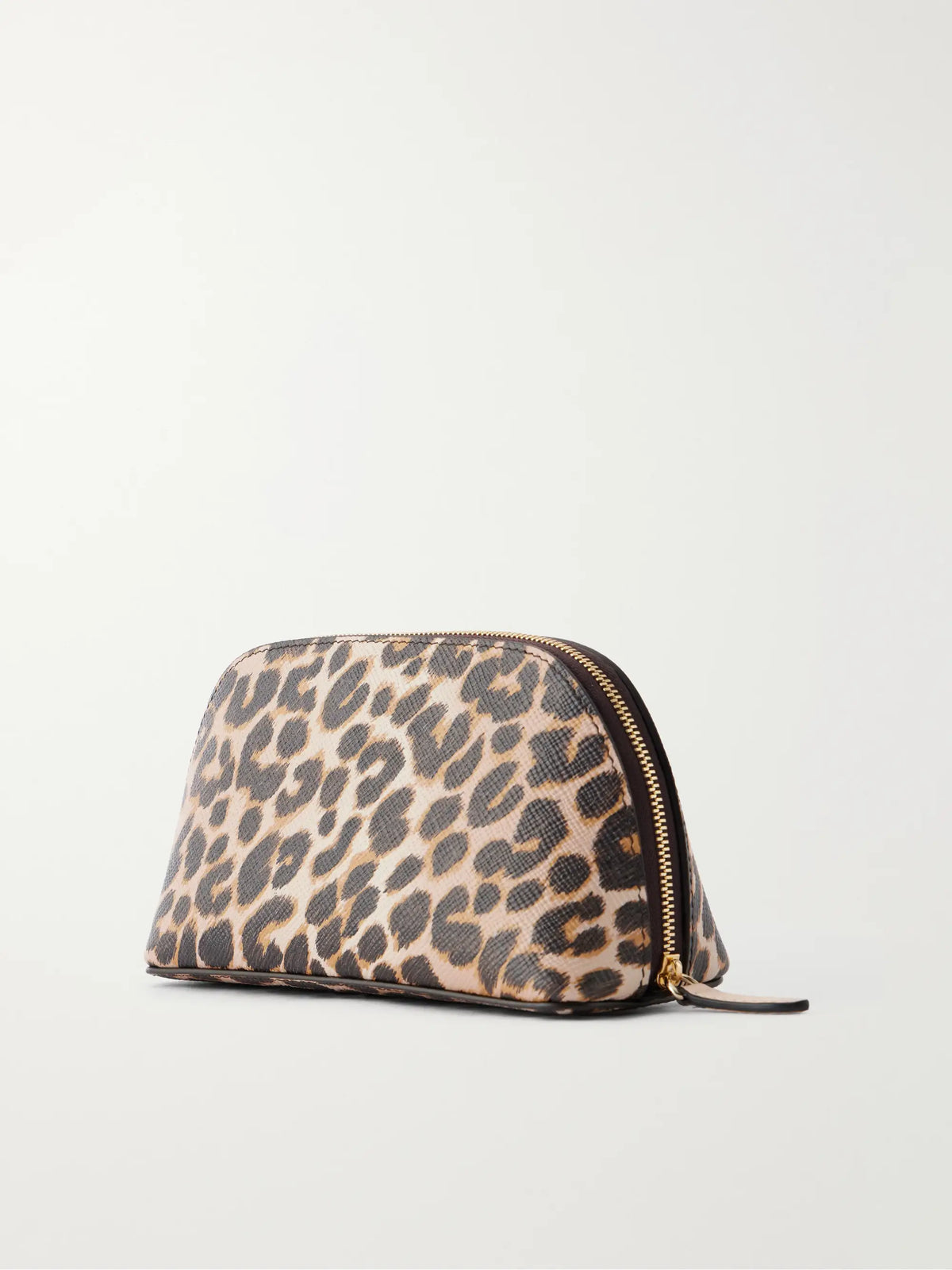 Smythson Panama Leopard-print Leather Cosmetics Case