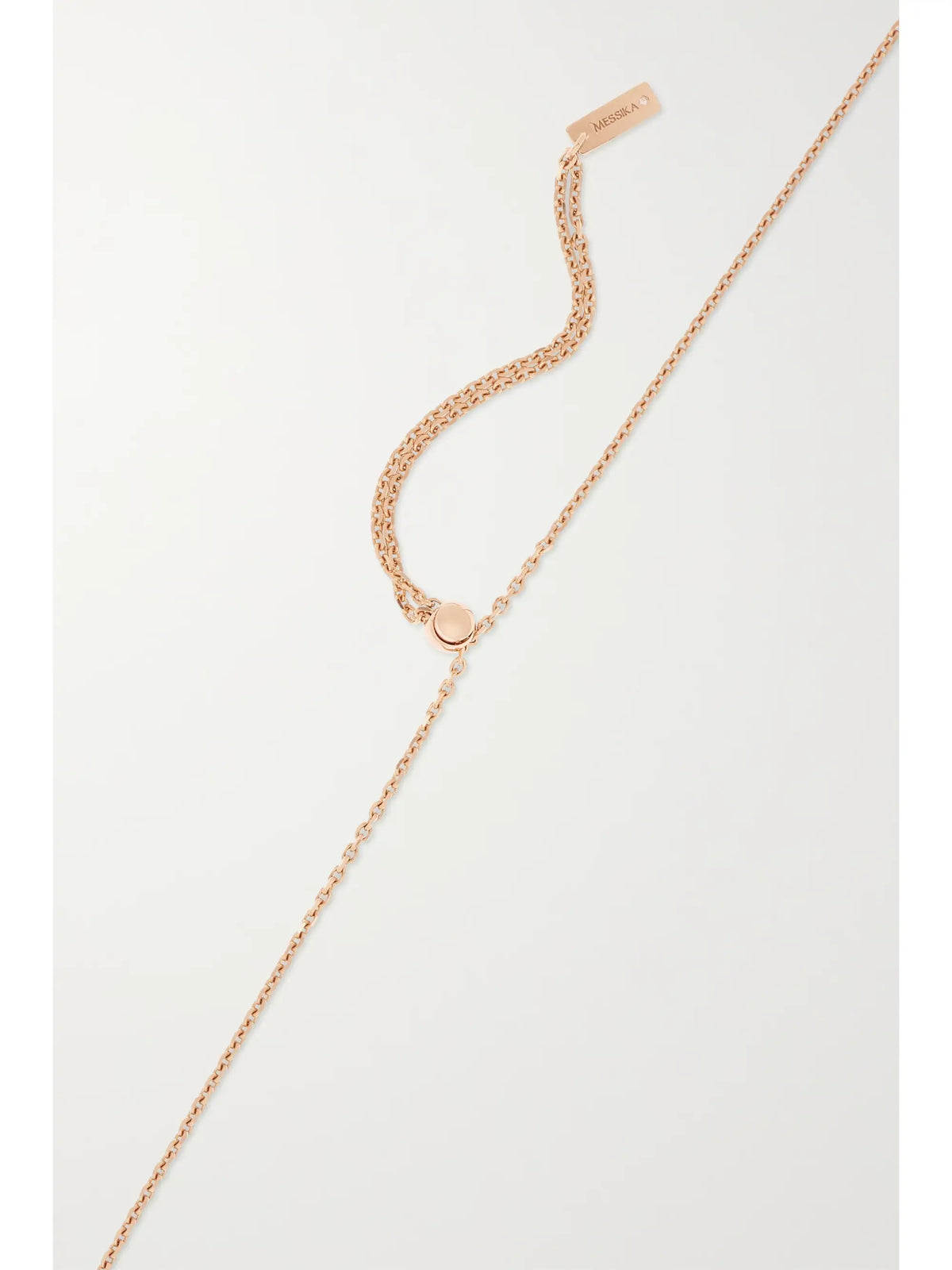 Lucky Move 18-karat Rose Gold, Mother-of-pearl And Diamond Necklace
