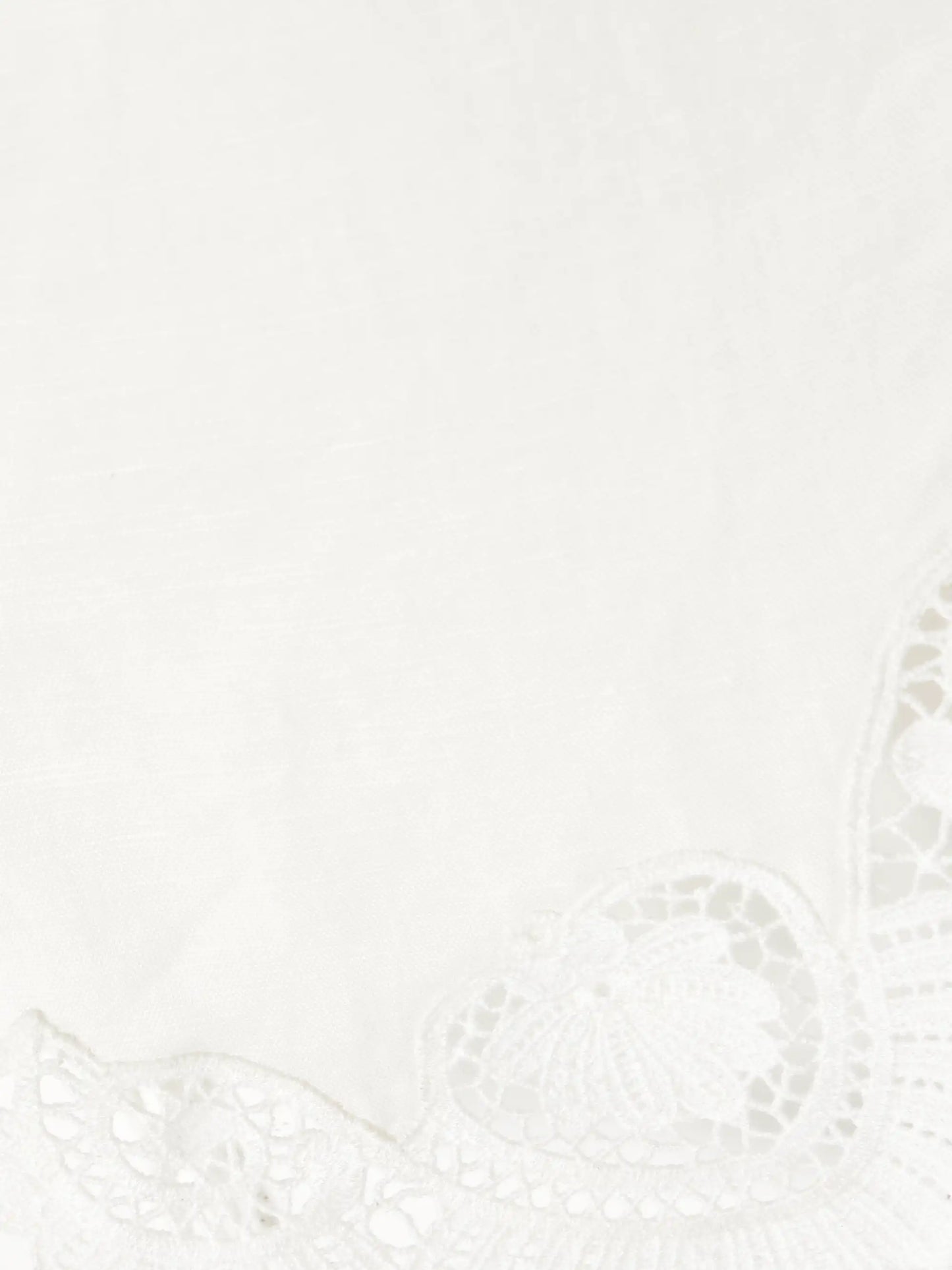 Darya One-shoulder Lace-trimmed Linen And Cotton-blend Top