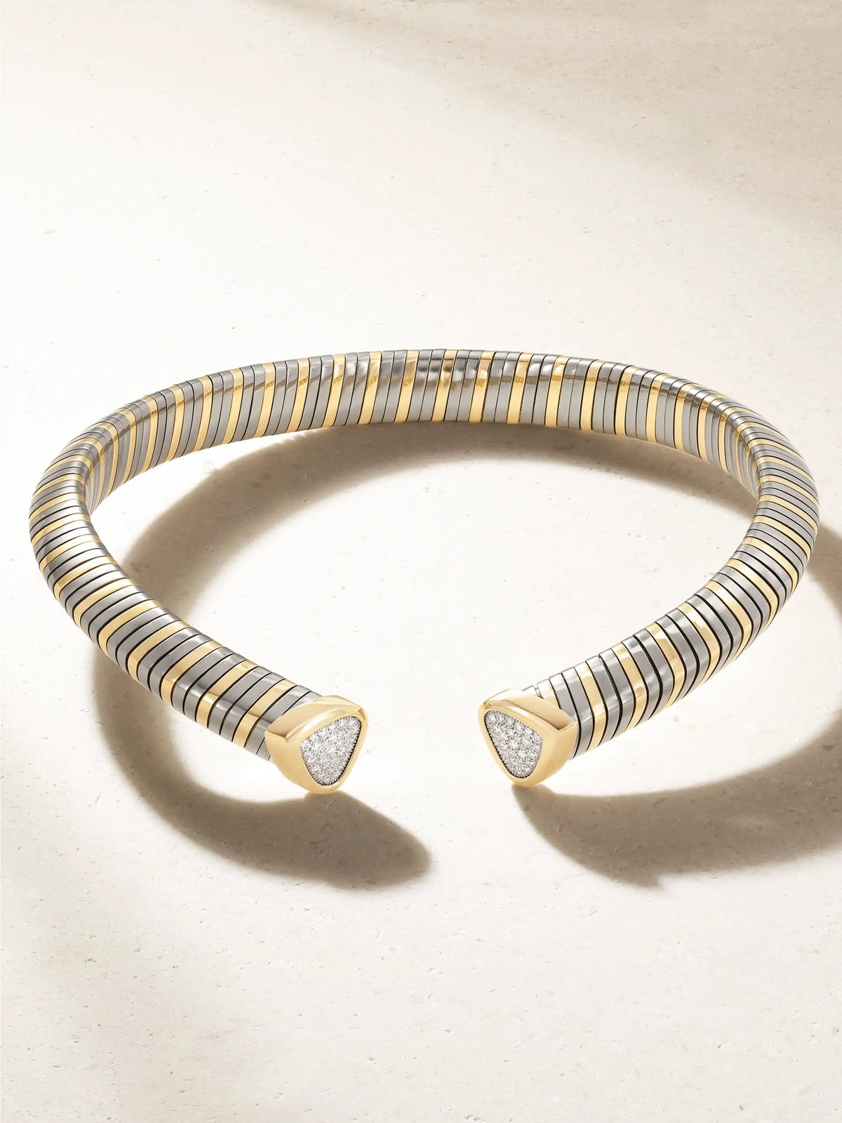 Trisola 18-karat Gold, Titanium And Diamond Necklace