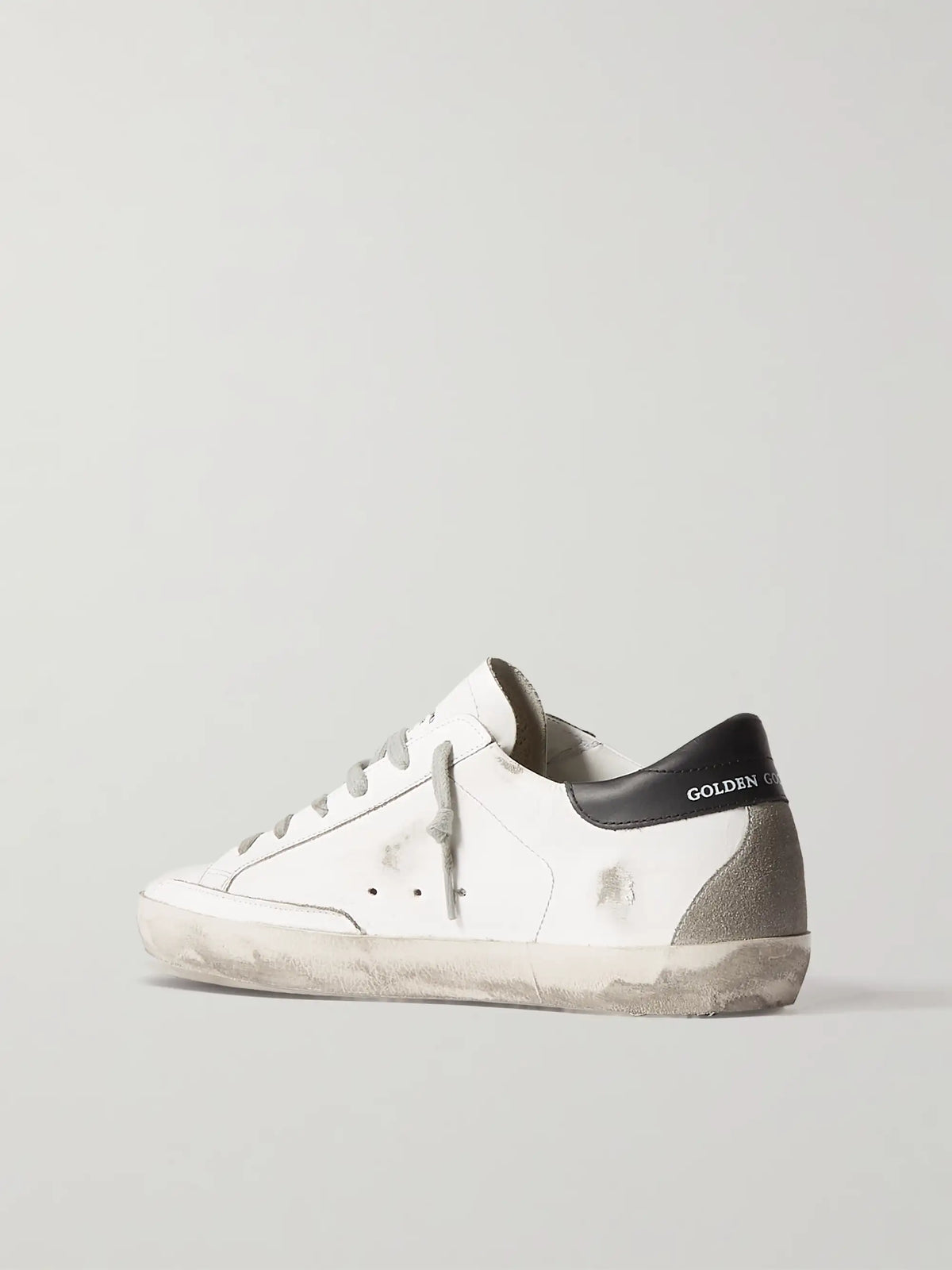 Superstar Distressed Leather Sneakers