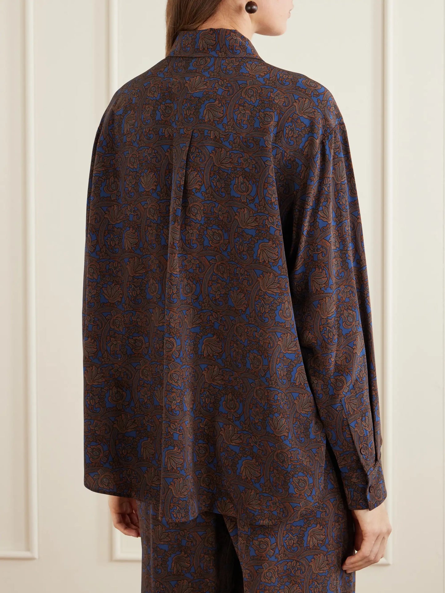 Printed Silk-crepe De Chine Shirt