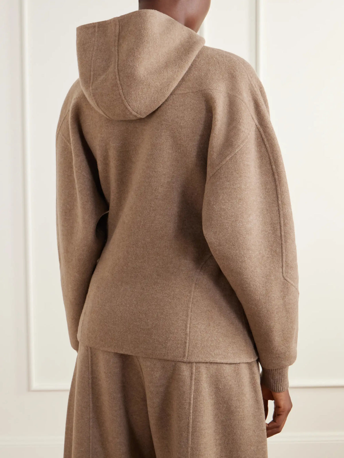 Max Mara Filtro Hooded Wool And Cashmere-blend Zip-up Cardigan