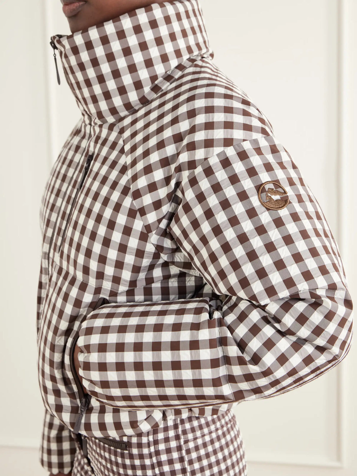 Cordova Cortina Checked Shell Down Ski Jacket