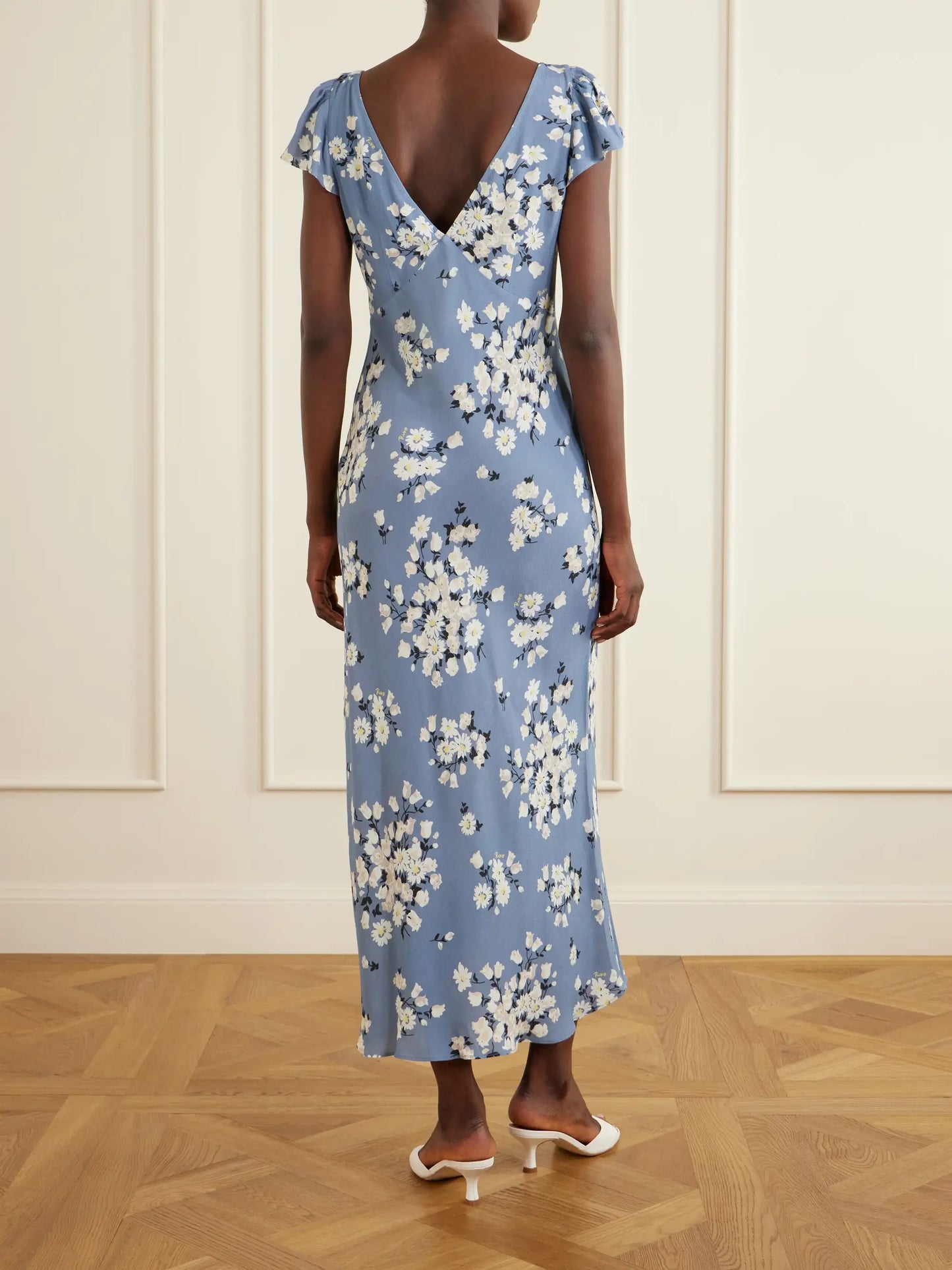 Cathy Floral-print Crepe Midi Dress