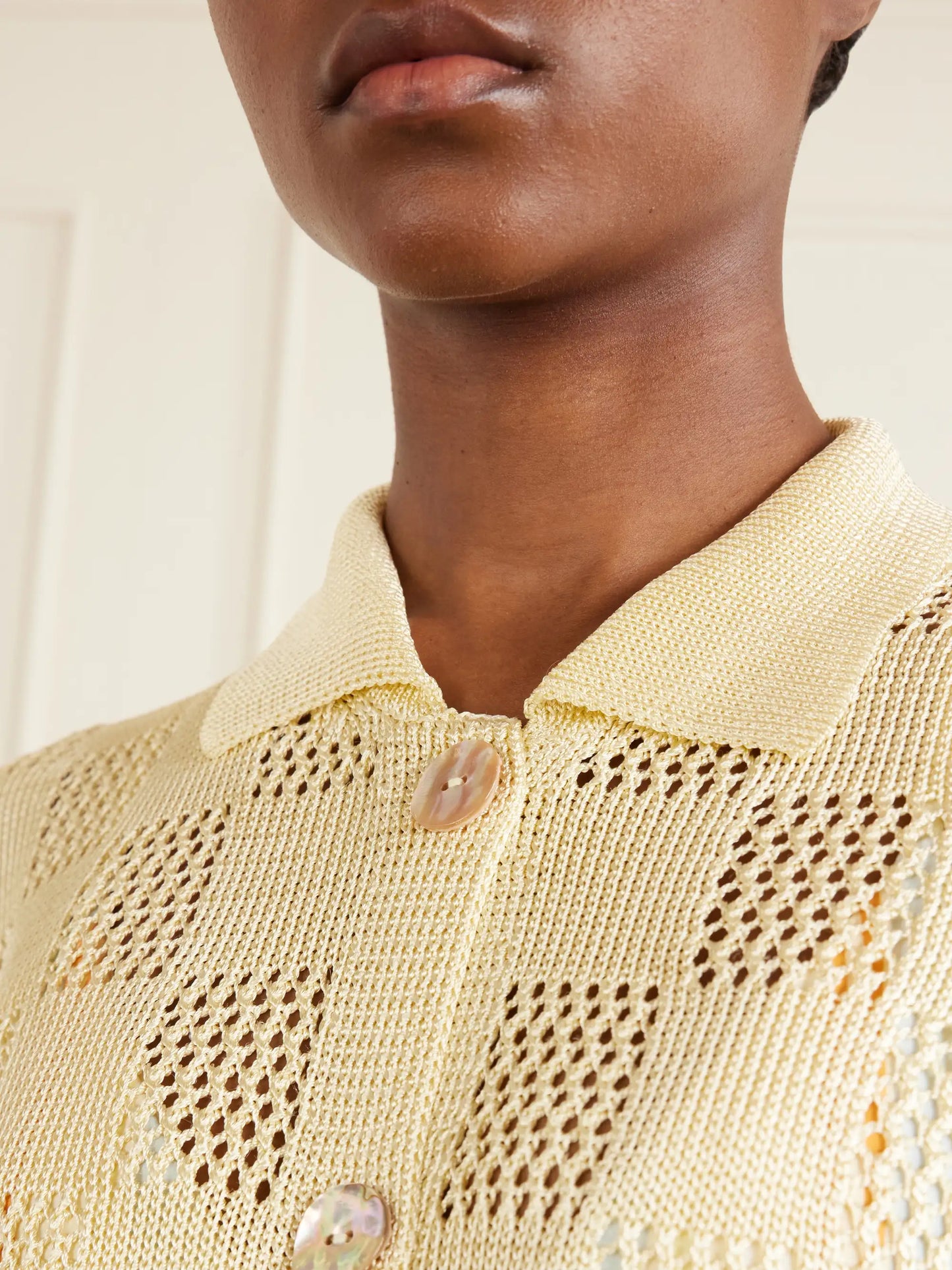 Checked Woven Cardigan