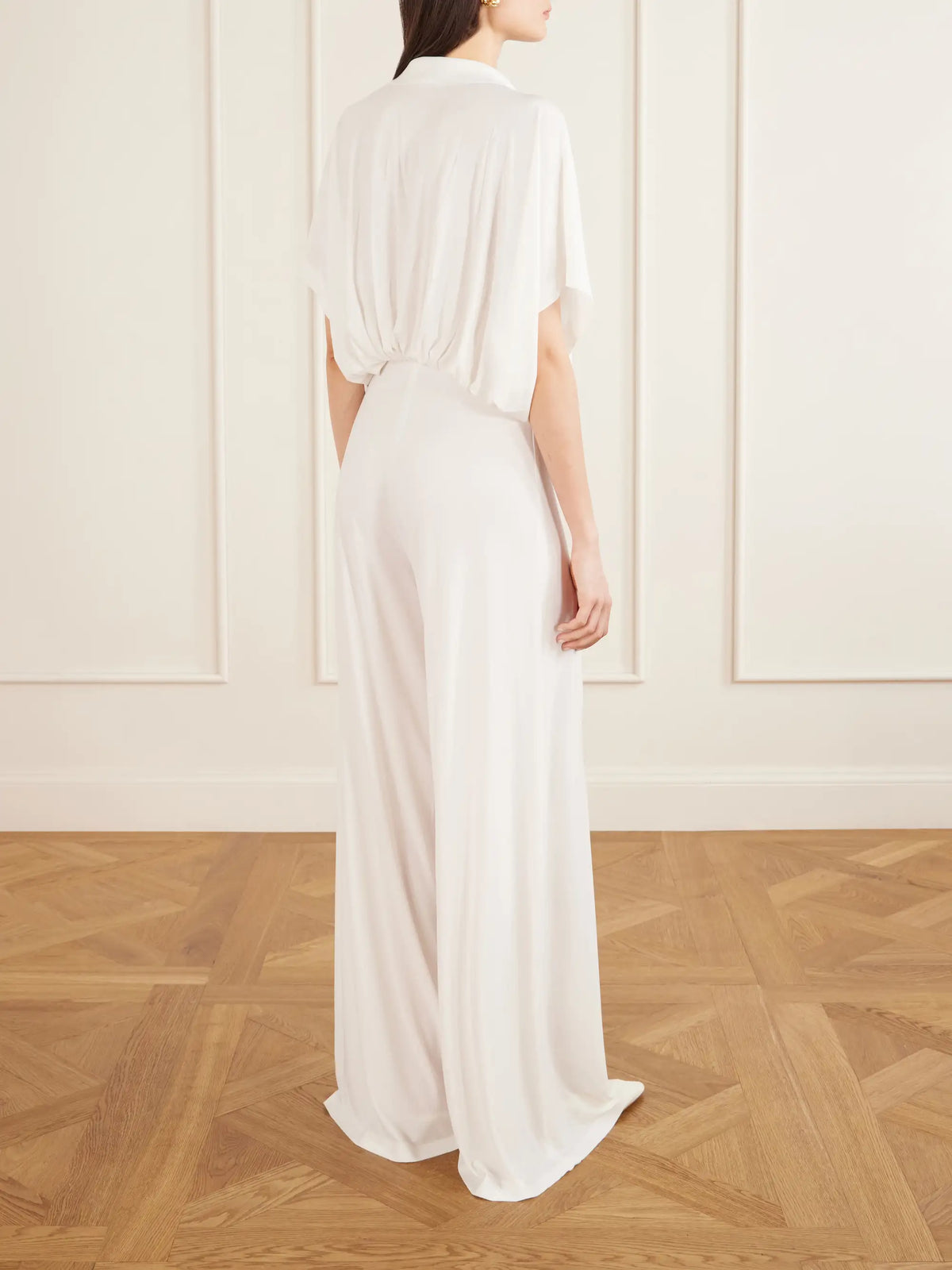Draped Jersey Jumpsuit