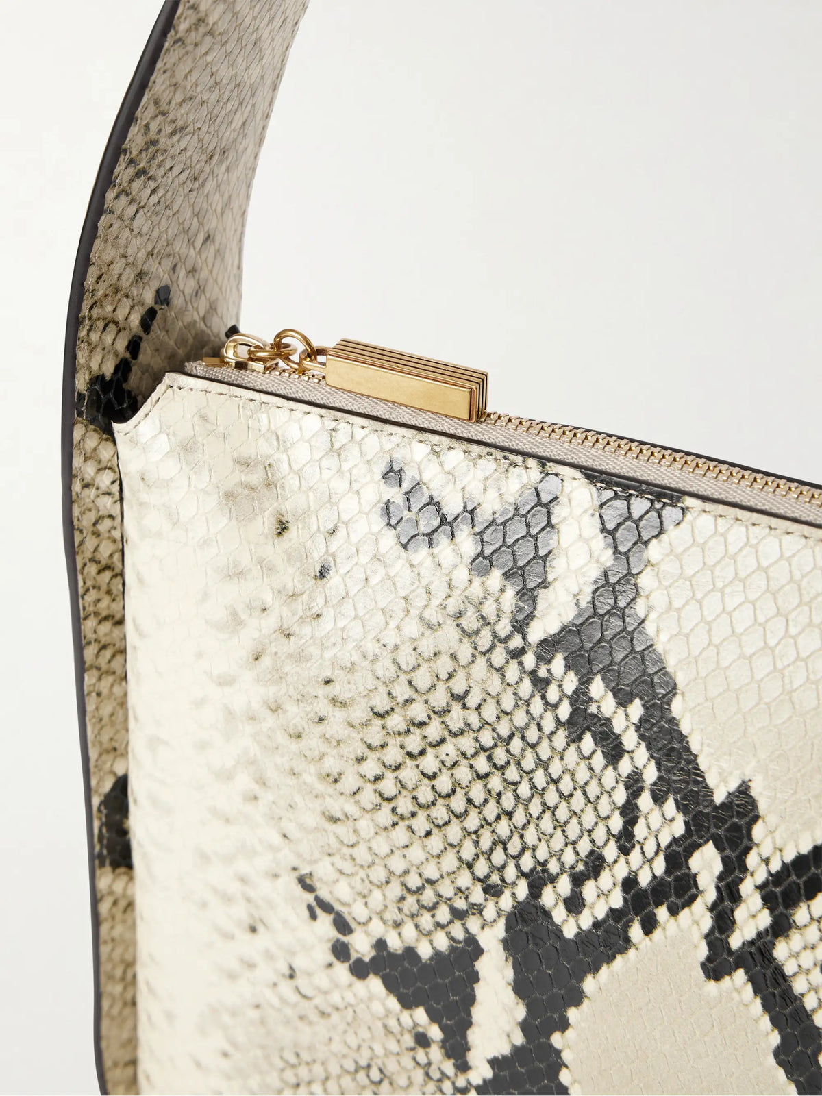 Lori Snake-effect Leather Shoulder Bag