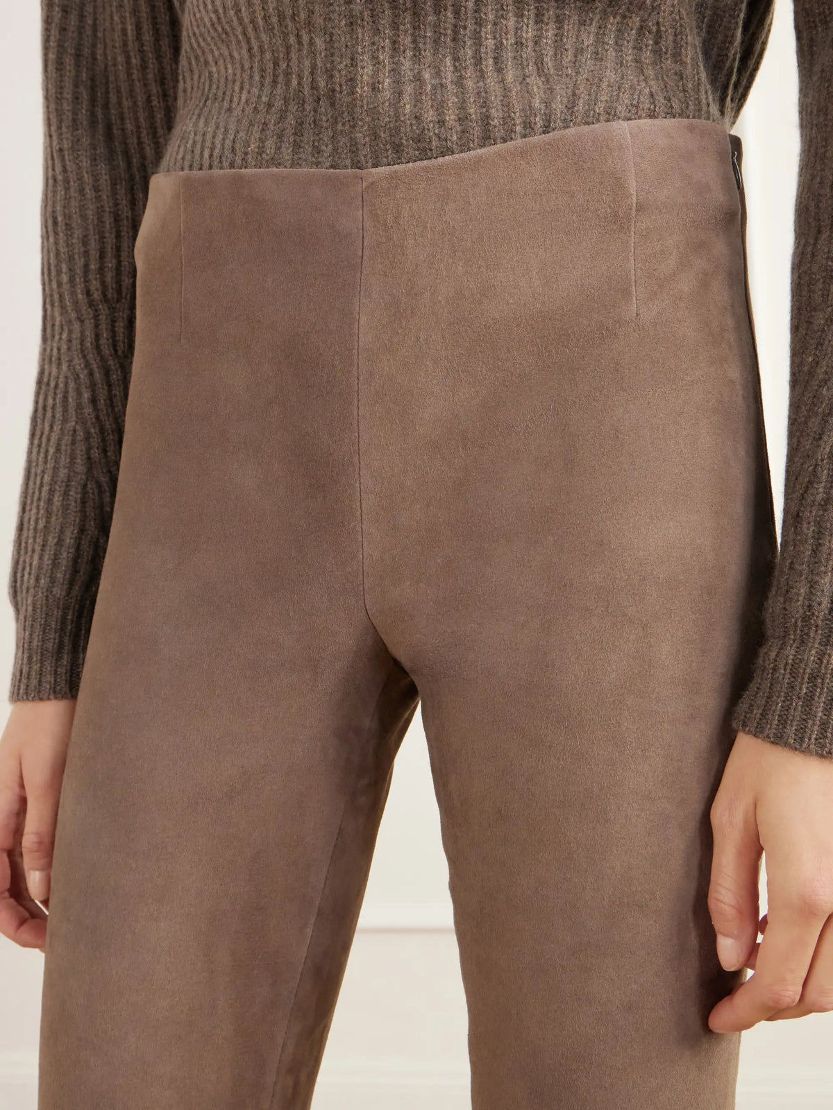 ARMA Albie Paneled Suede Leggings