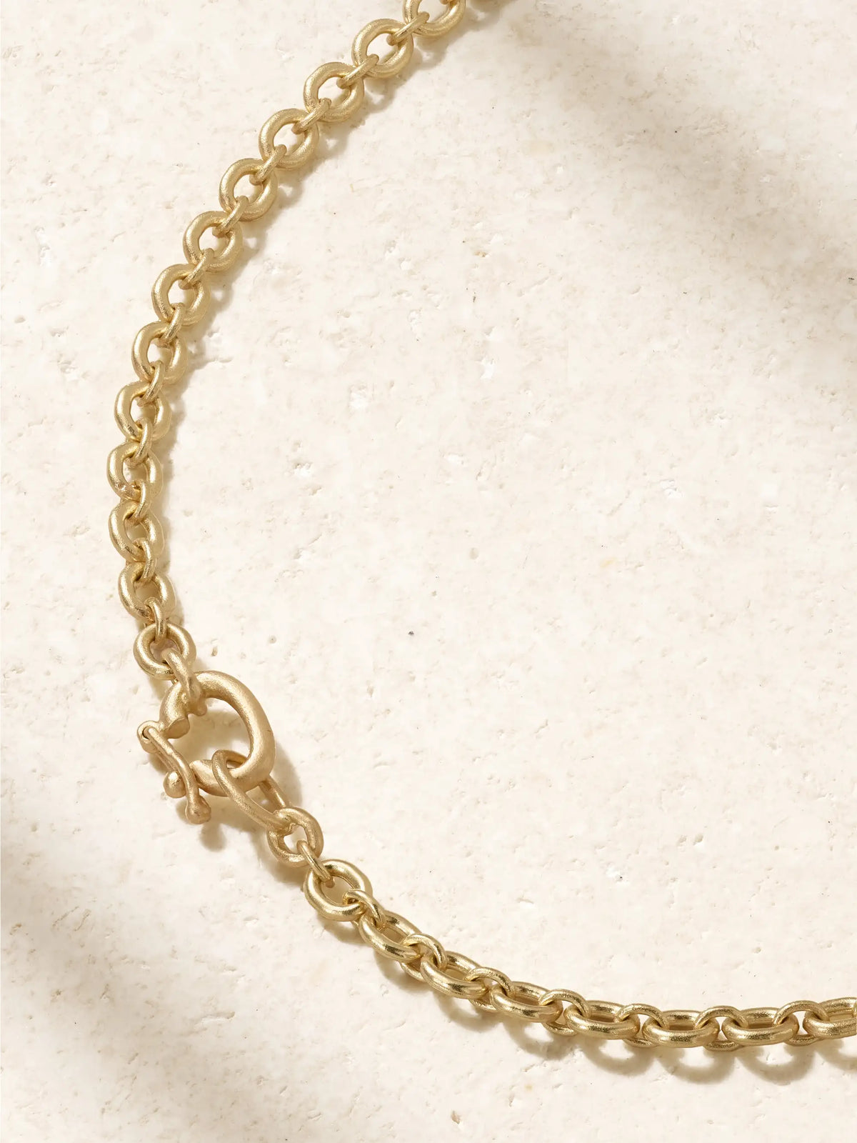 Tropical Flower 18-karat Gold Aquamarine Necklace