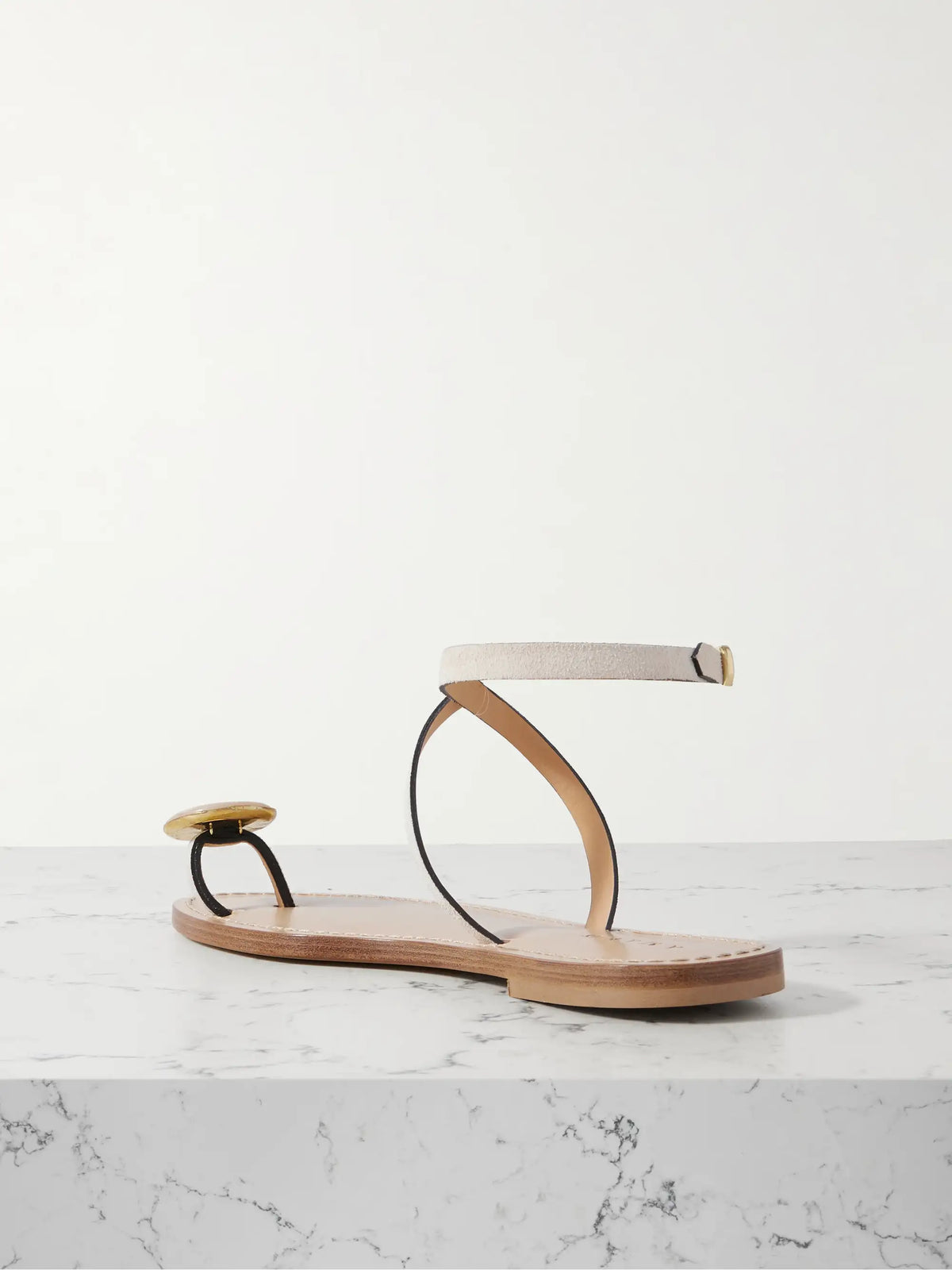 The Kigali Embellished Suede Sandals
