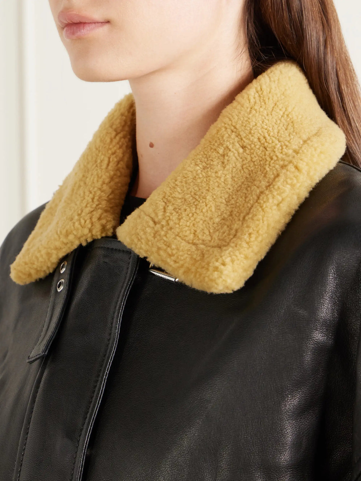 KHAITE Sandor Leather Biker Jacket