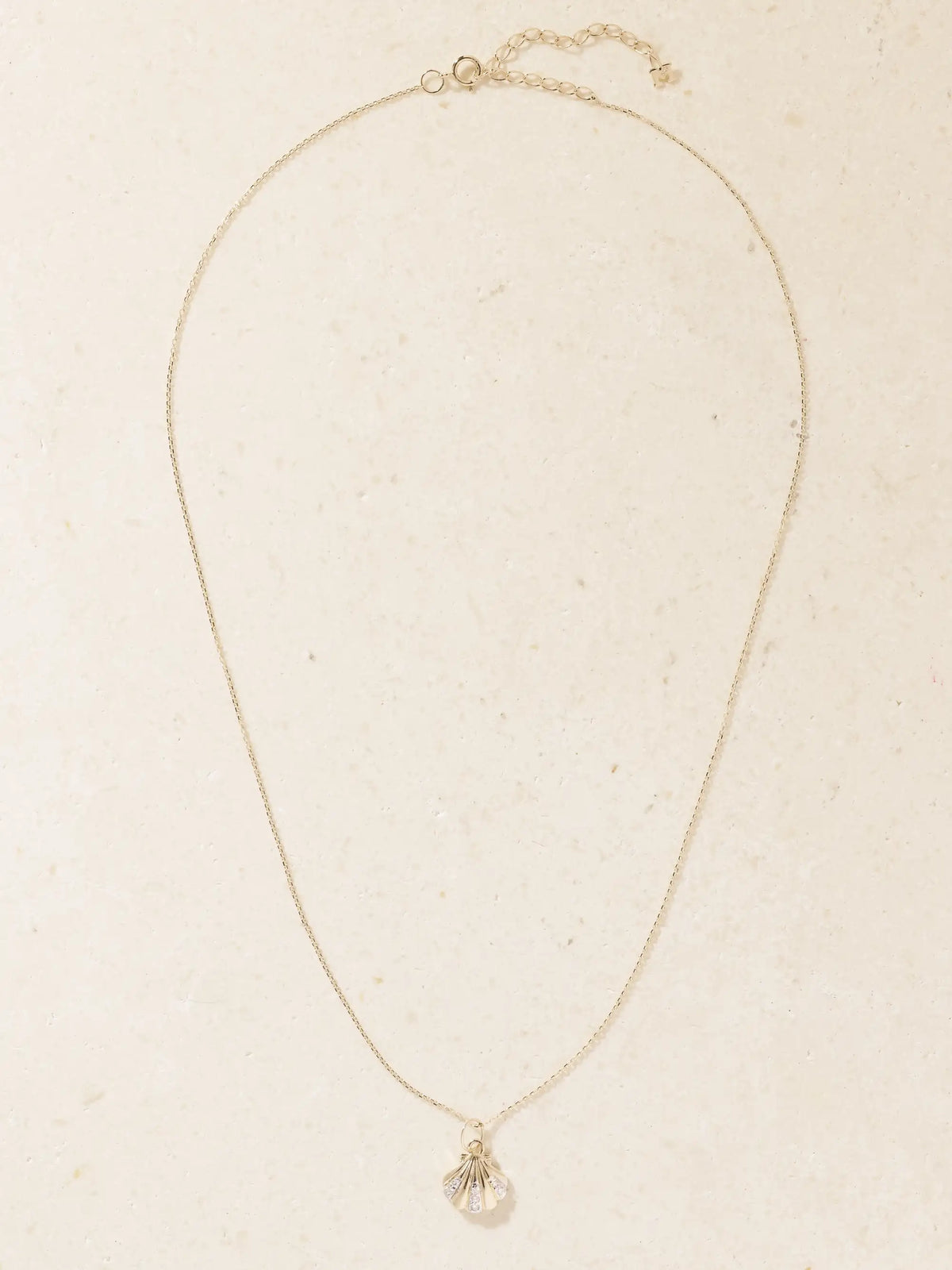 Mateo Petite Venus 14-karat Gold Diamond Necklace