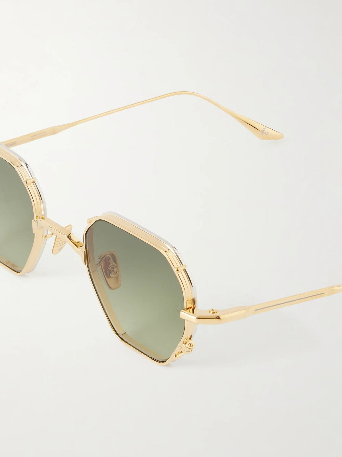 Verlaine Round-frame Gold-tone Sunglasses