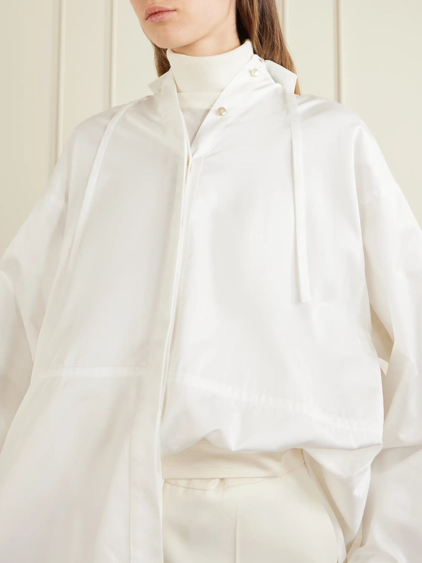 The Dune Tie-detailed Cotton-sateen Shirt