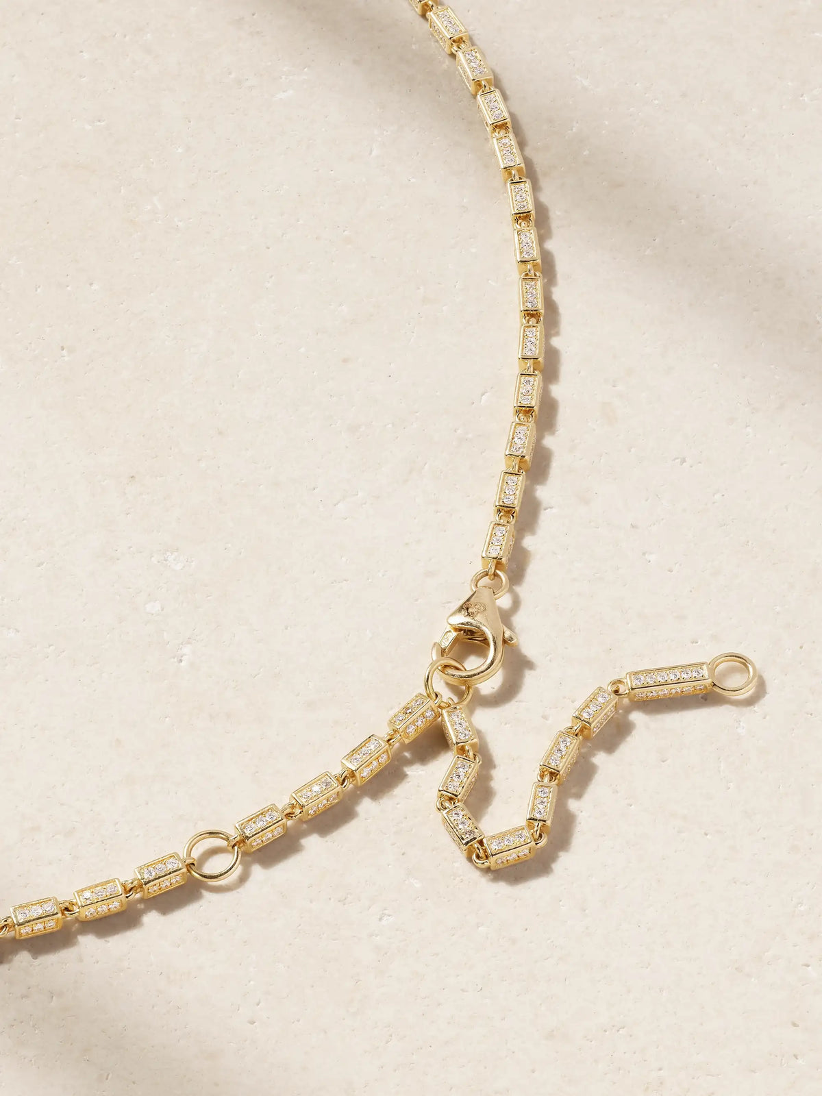 Suzanne Kalan 18-karat Gold Diamond Necklace