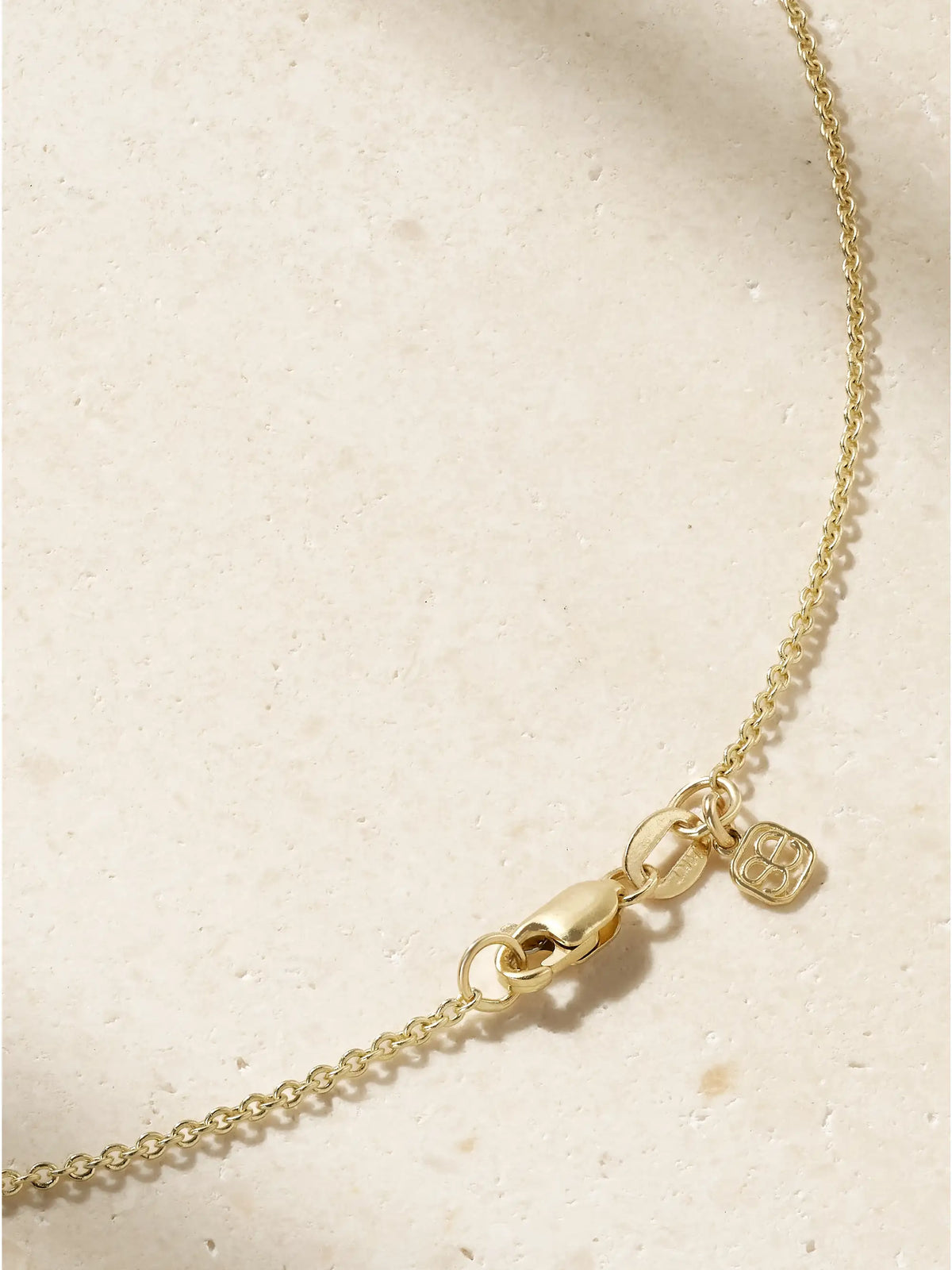 Fluted Bar 14-karat Gold Diamond Necklace