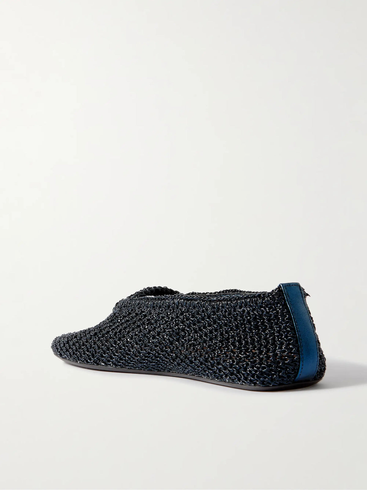 Metallic Crocheted Ballet Flats