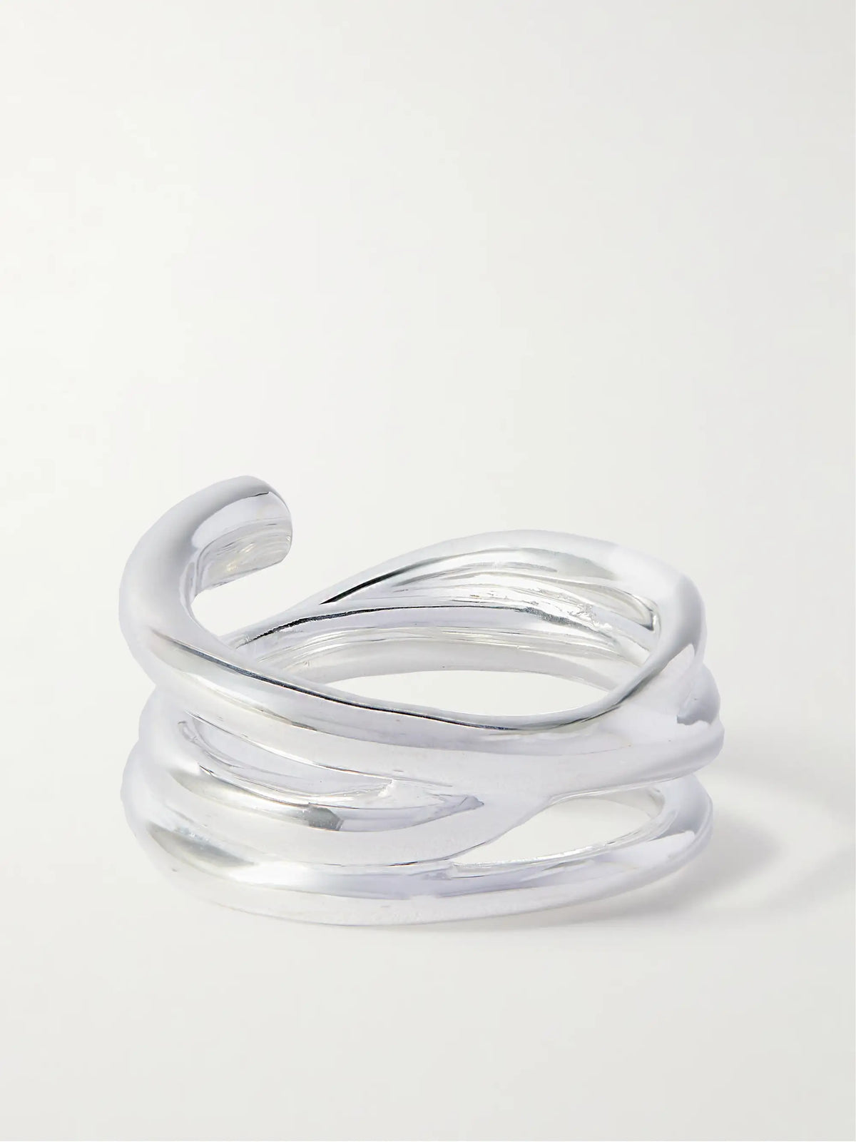 Silver-plated Recycled Silver Cubic Zirconia Ring