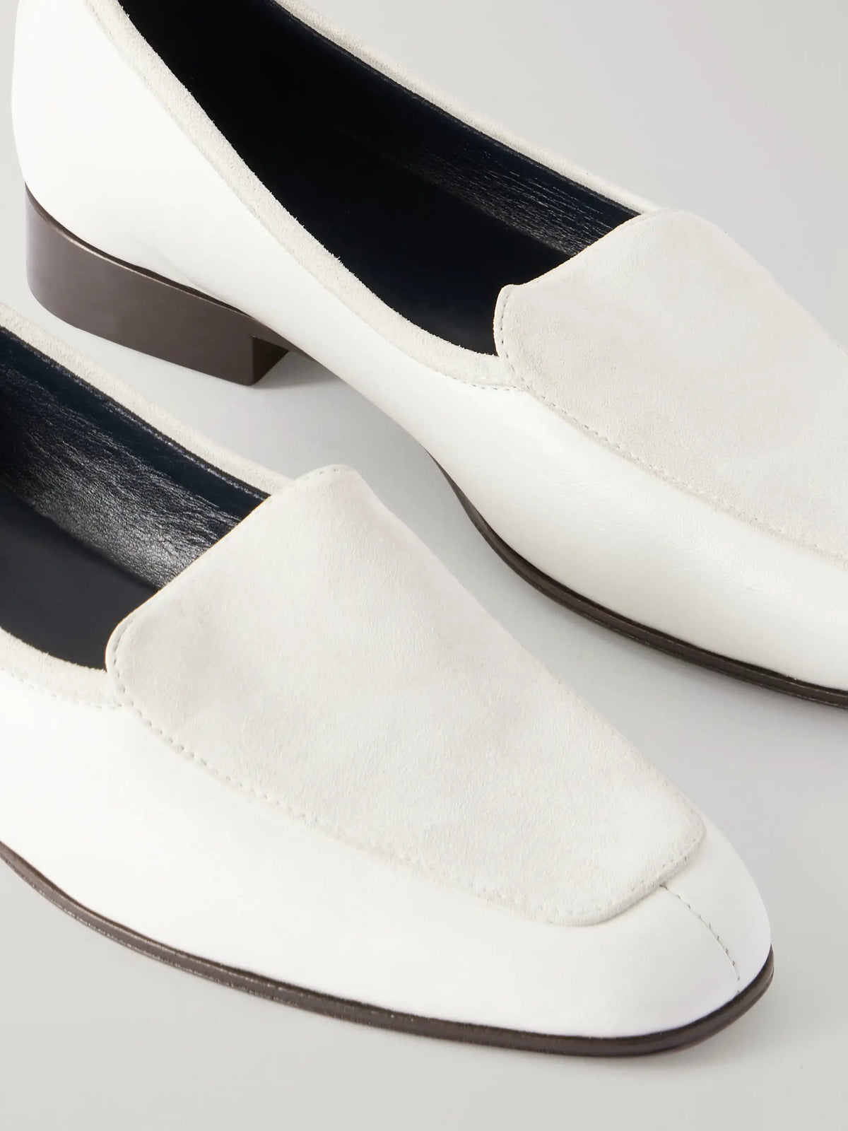 Adam Glossed-leather Penny Loafers