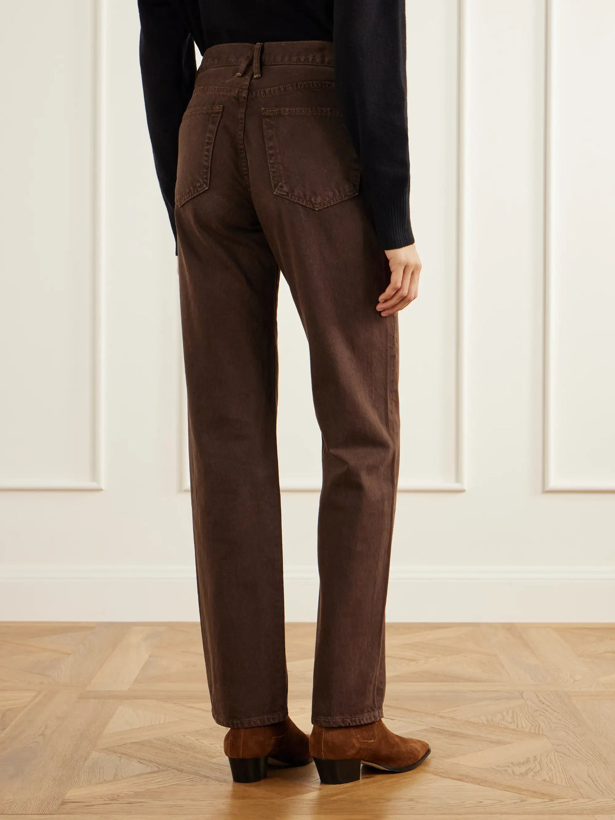 SLVRLAKE Phoenix Mid-rise Straight-leg Jeans