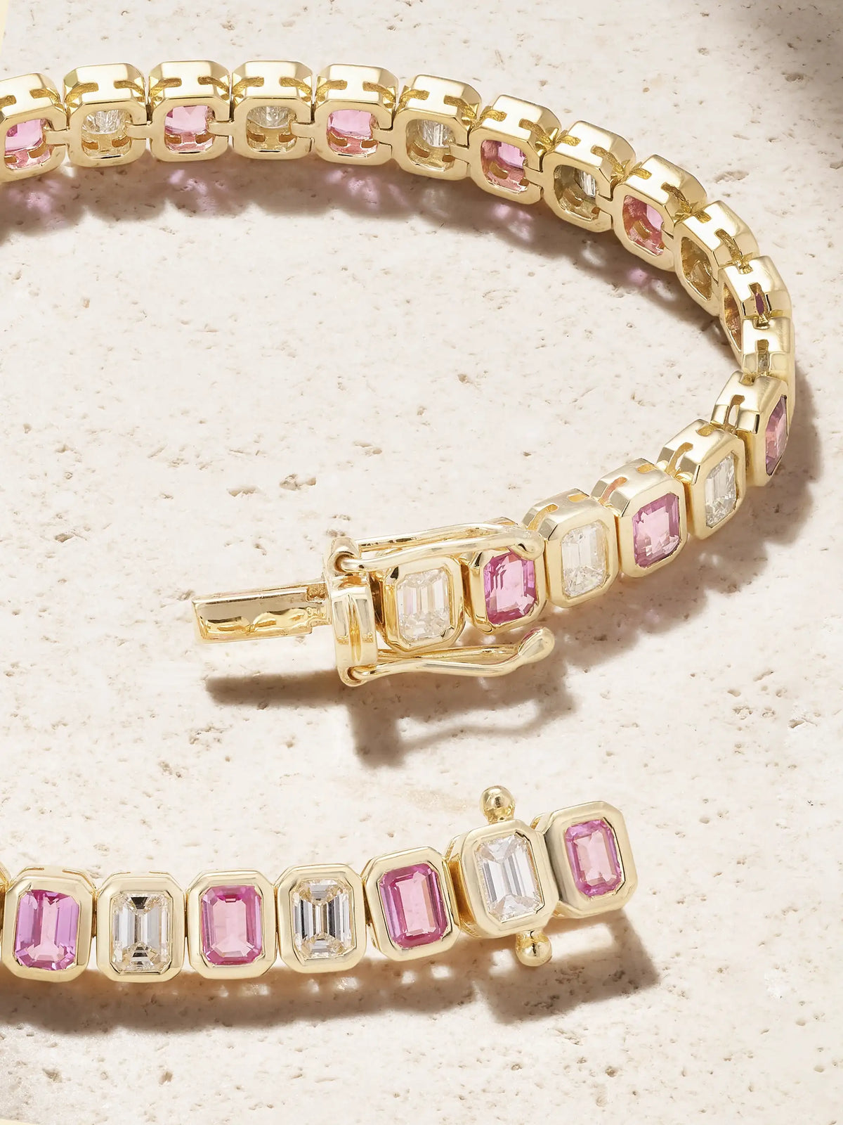 18-karat Gold, Sapphire And Diamond Tennis Bracelet