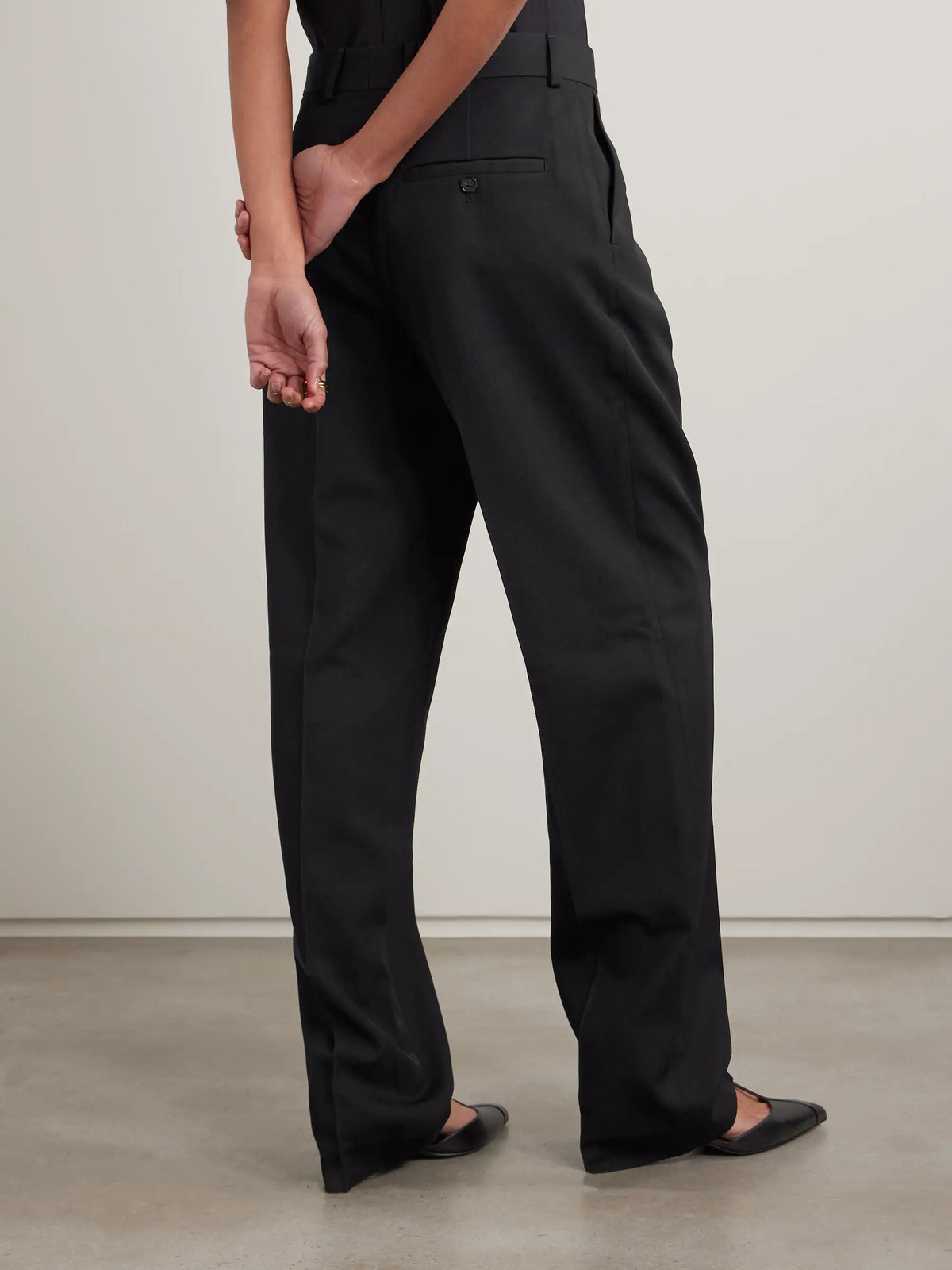 TOTEME Pleated Twill Straight-leg Pants