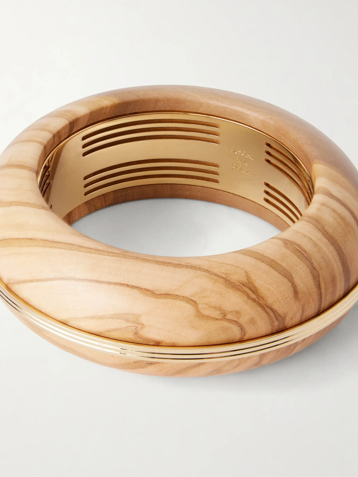 + Loulou De La Falaise Lucie Gold-tone Wood Bangle